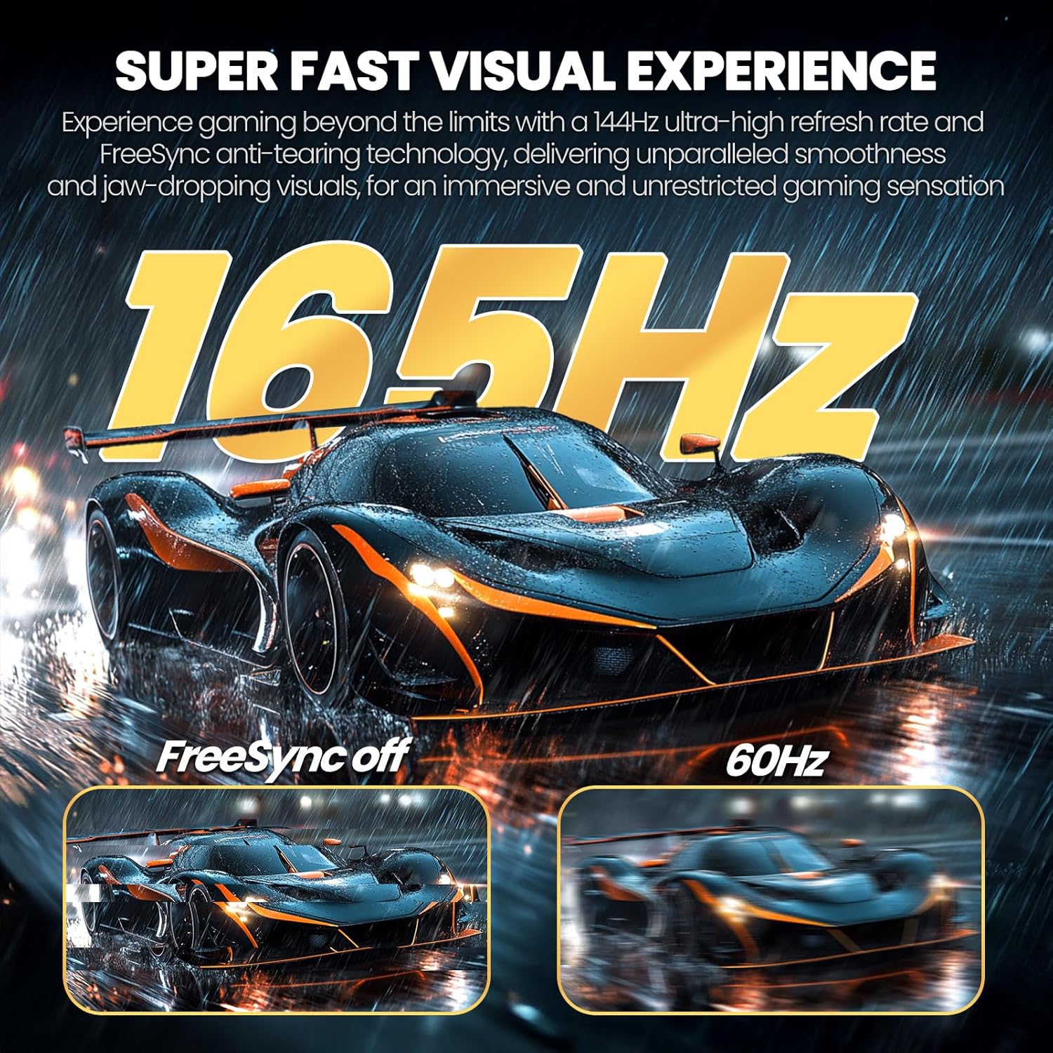 Detalle de CRUA 34-inch ultrawide gaming monitor 165Hz