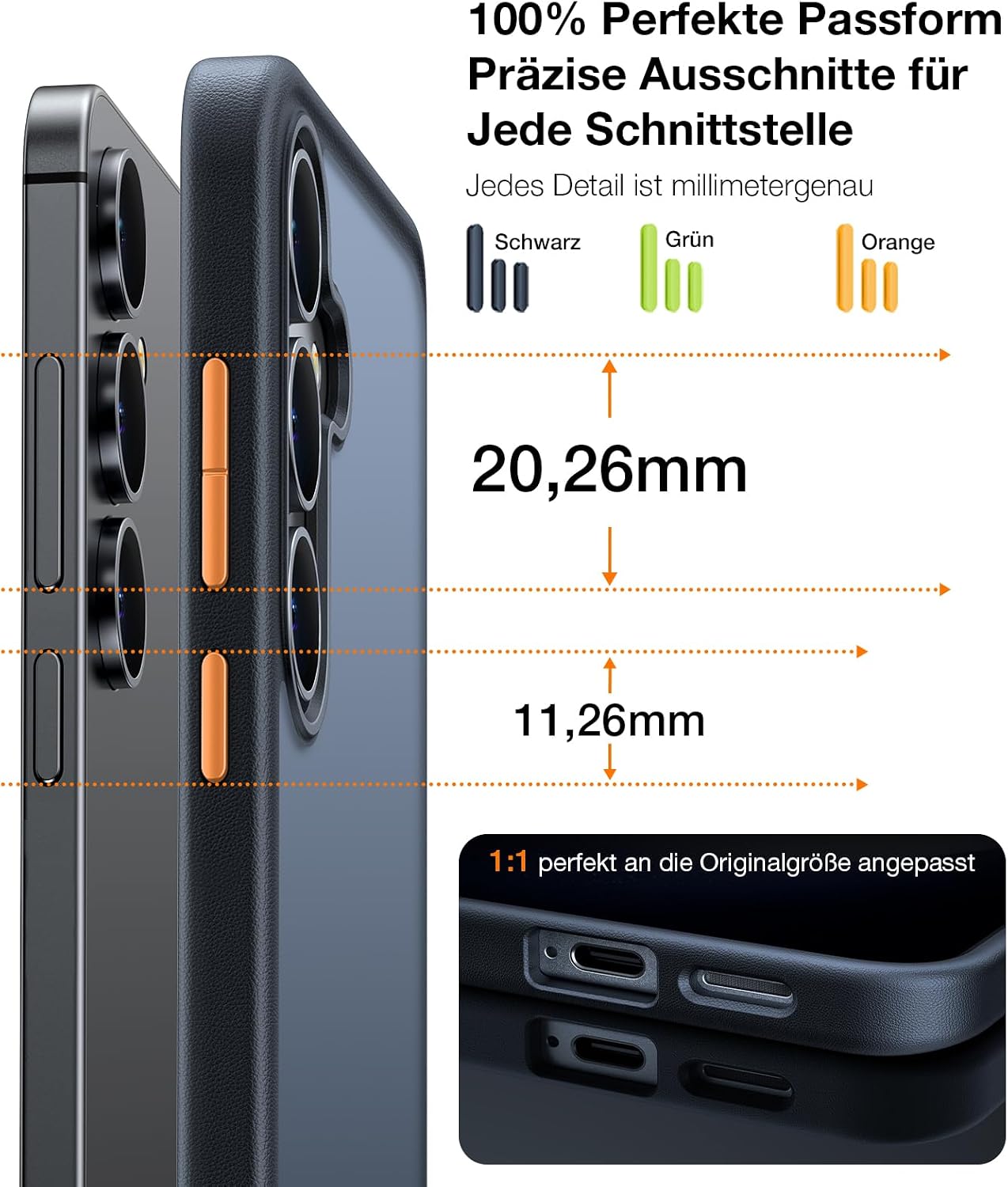 Thumbnail 4 de TORRAS Galaxy S25 Hülle Schutzhülle 360° Schutz