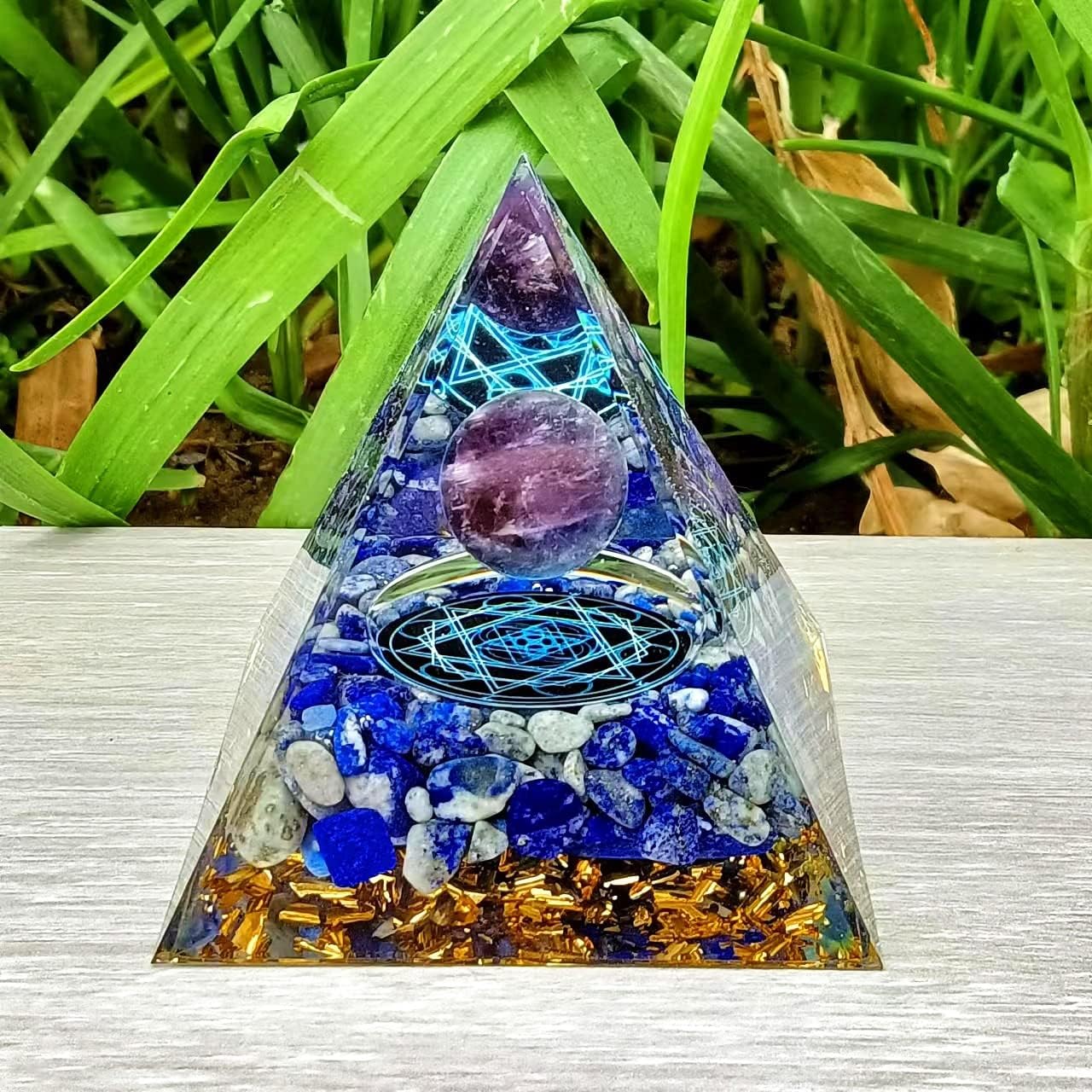 Thumbnail 5 de ycyingcheng 6CM Pyramid Crystal Energy Tower
