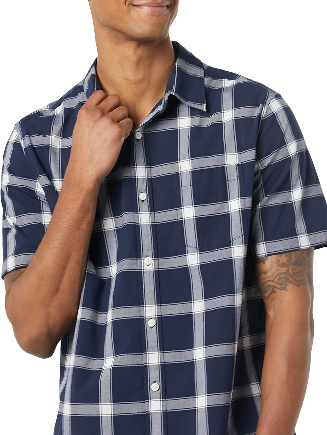 Thumbnail 4 de Amazon Essentials Men's Short-Sleeve Stretch Poplin Shirt (Big & Tall)
