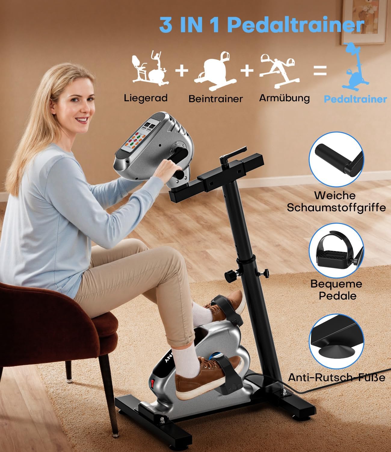 Thumbnail 4 de Pedaltrainer für Zuhause mit LCD 15 Dezibel