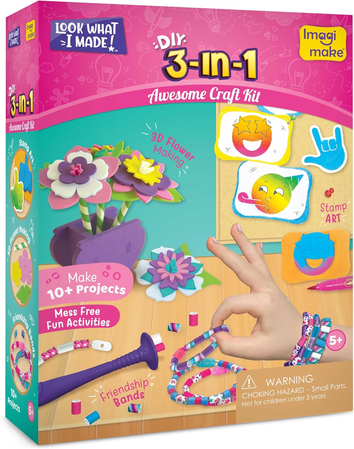 Detalle de Imagimake Kids' Craft Kit, 3-in-1