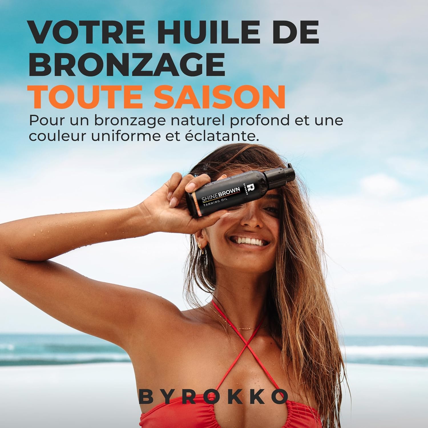 Thumbnail 6 de BYROKKO Shine Brown Huile Accélérateur de Bronzage (150 ml) – Bronzage XXL naturel pour soleil et solarium
