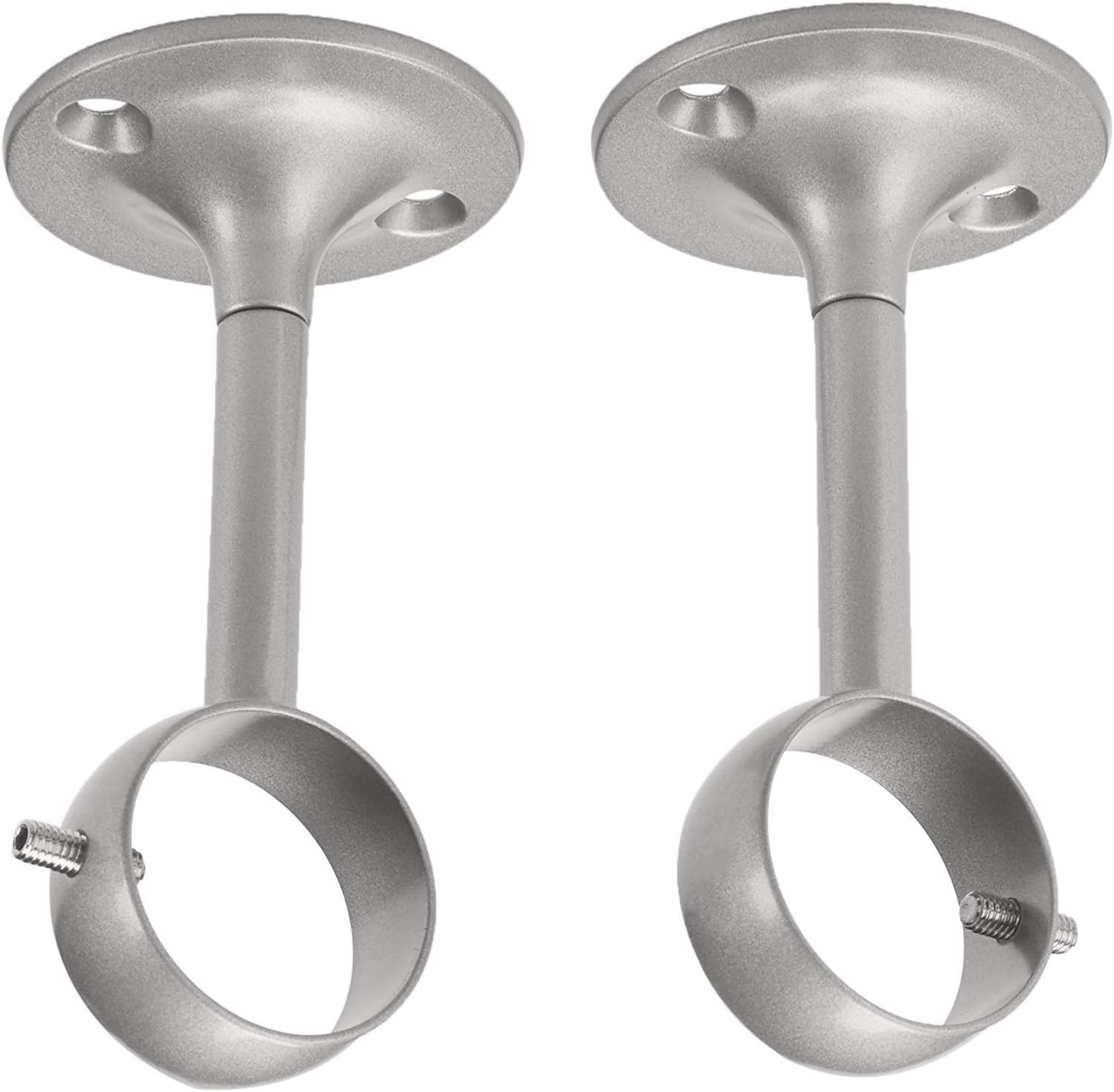 Thumbnail 6 de Amazon Basics Metal Curtain Pole Ceiling Brackets (Set of 2) – Black