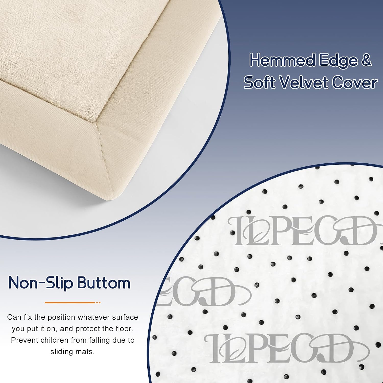 Detalle de ILPEOD Baby Play Mat, 1.3-Inch Thick