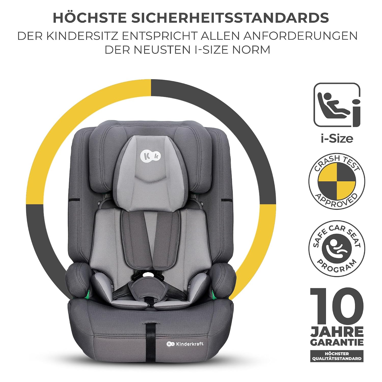 Detalle de Kinderkraft SAFETY FIX 2 Kindersitz 76–150 cm