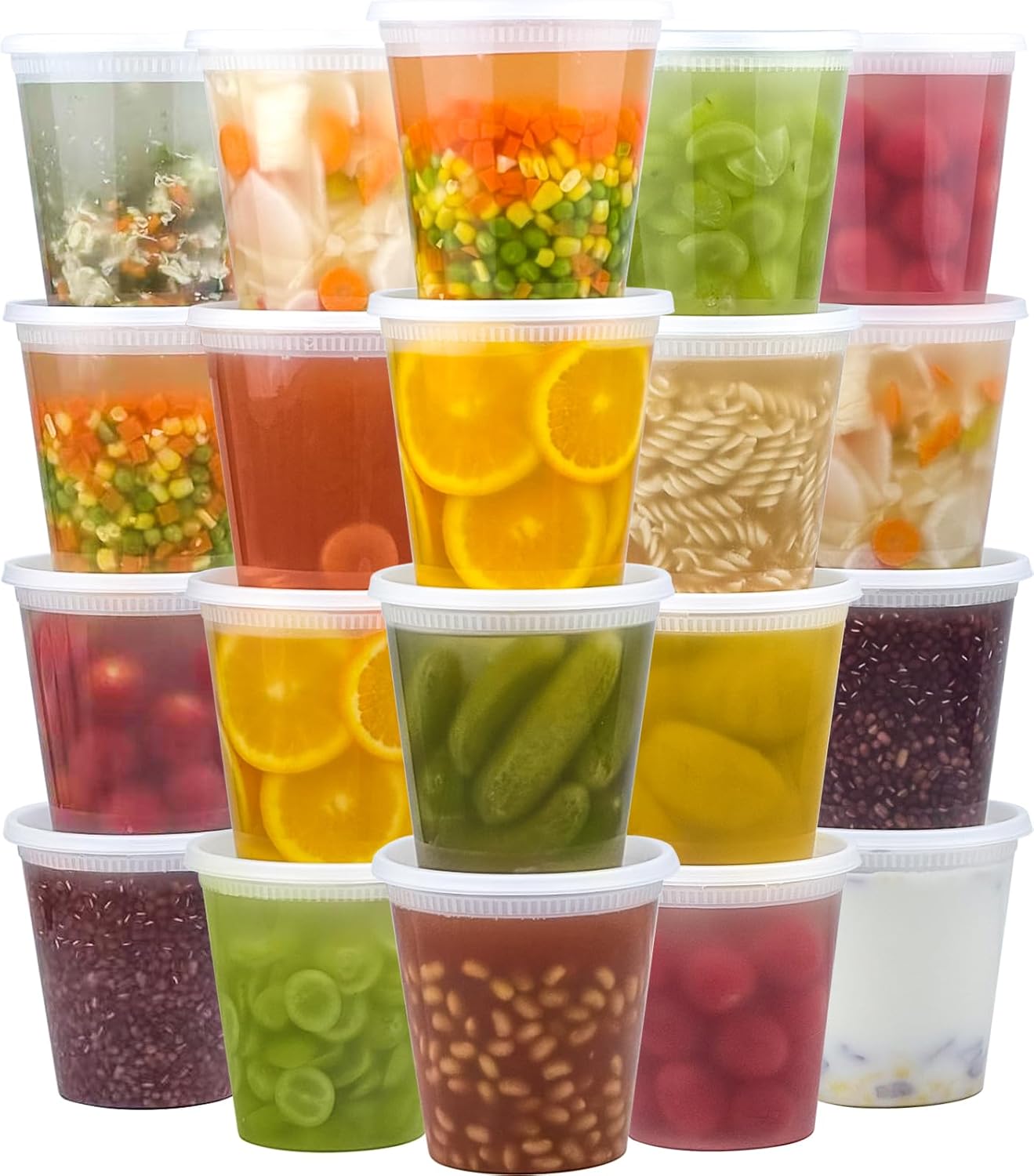Detalle de Dealusy 32 oz Deli Containers 50-Pack 🥣