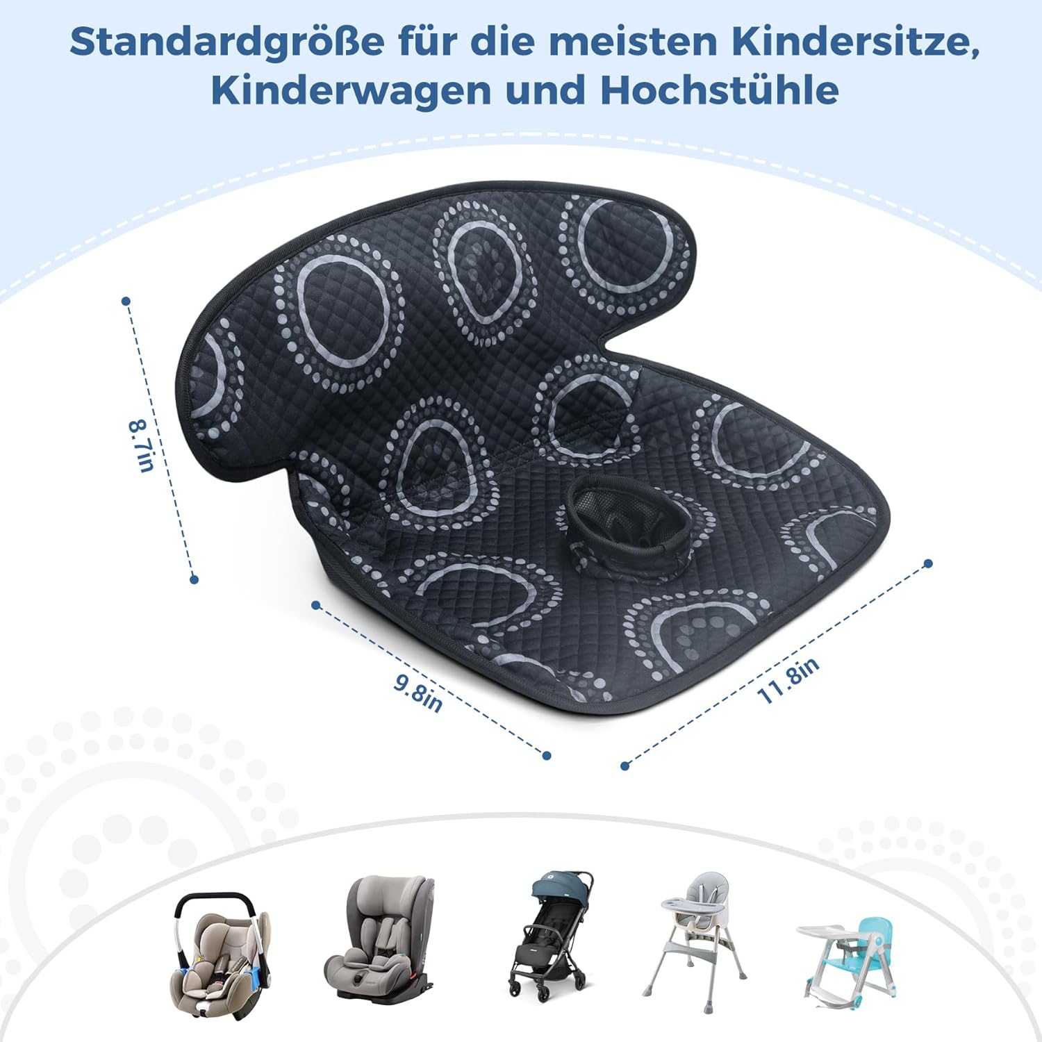 Thumbnail 6 de INFANZIA wasserdichte Schutzunterlage für Töpfchentraining – universeller Trocken-Sitzschutz für Kinderwagen und Autositze