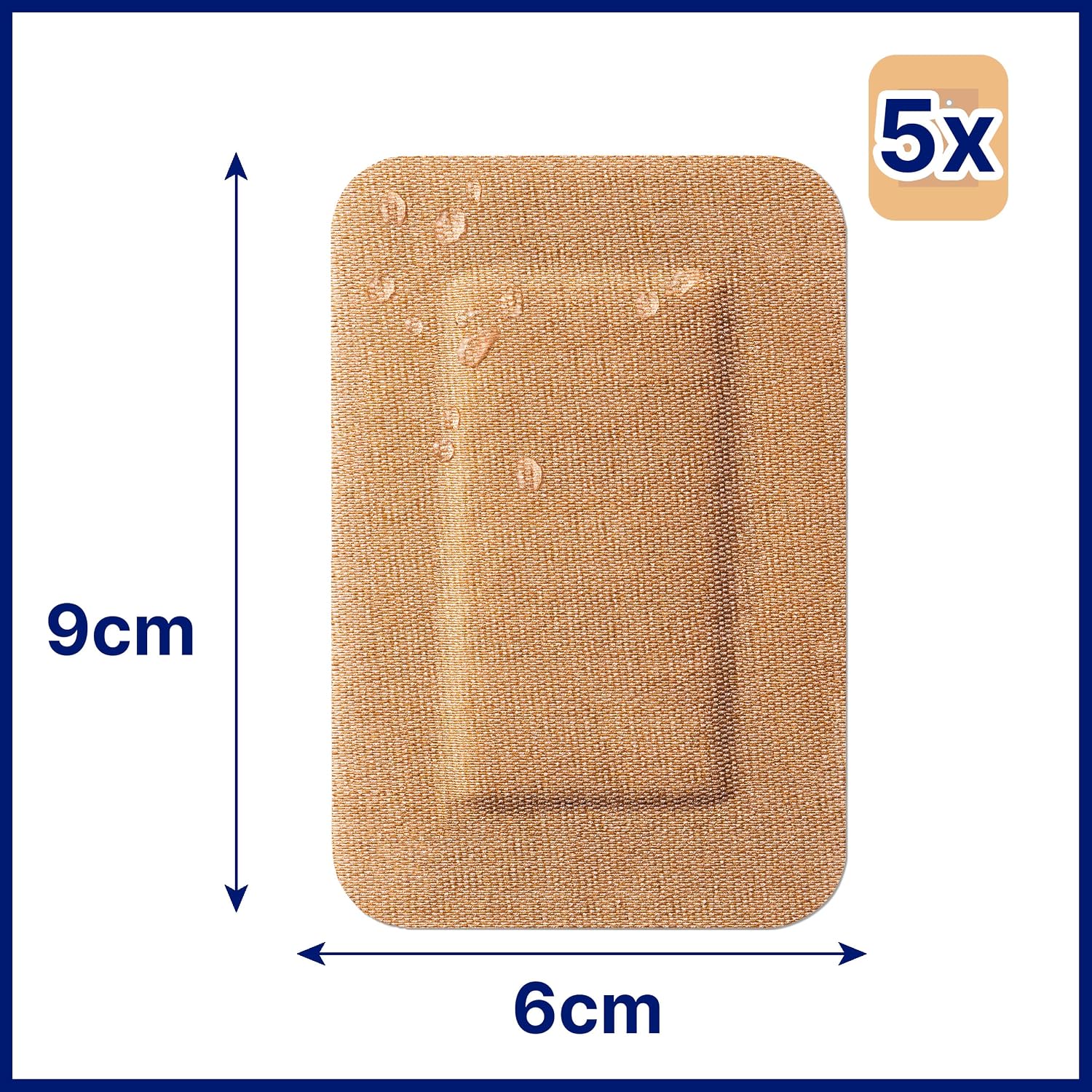 Detalle de Hansaplast 48829-00003-46 flexibel wondverband, elastisch en waterafstotend, 5 stuks