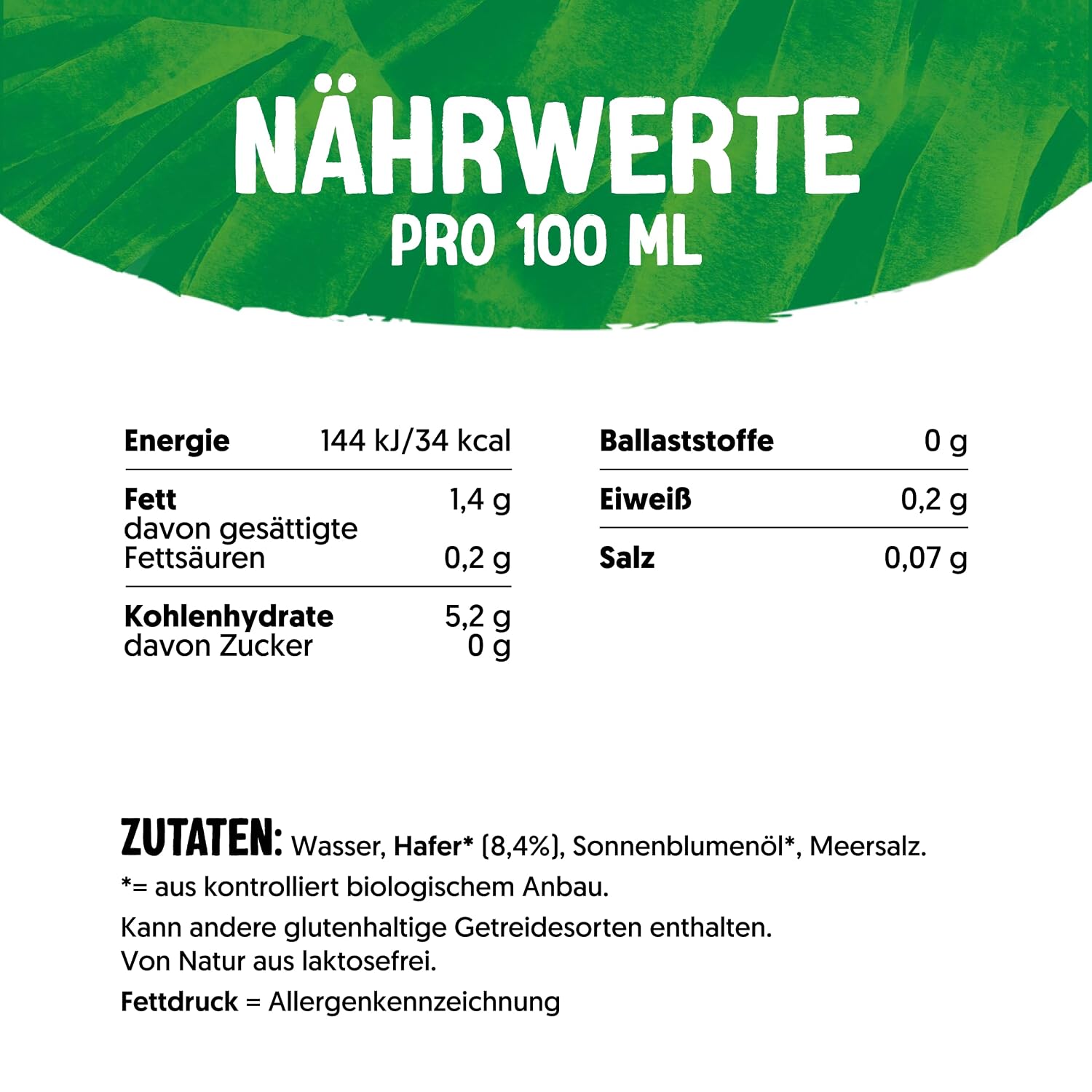 Detalle 2 de Alpro Bio Haferdrink 8 l ohne Zucker 🥛