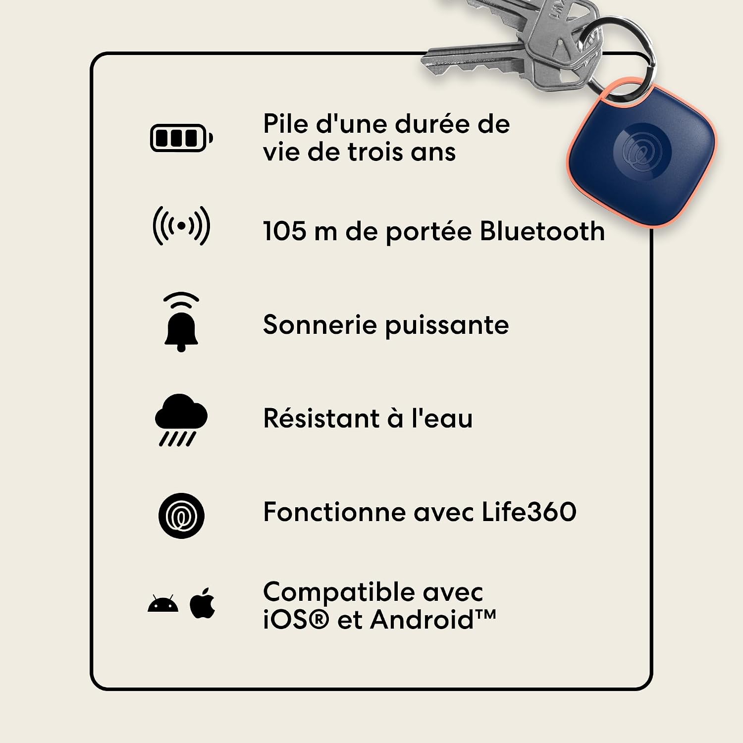 Thumbnail 6 de Life360 Tile - Tracker Bluetooth 4-pack : détecteur de clés et localisateur d’objets