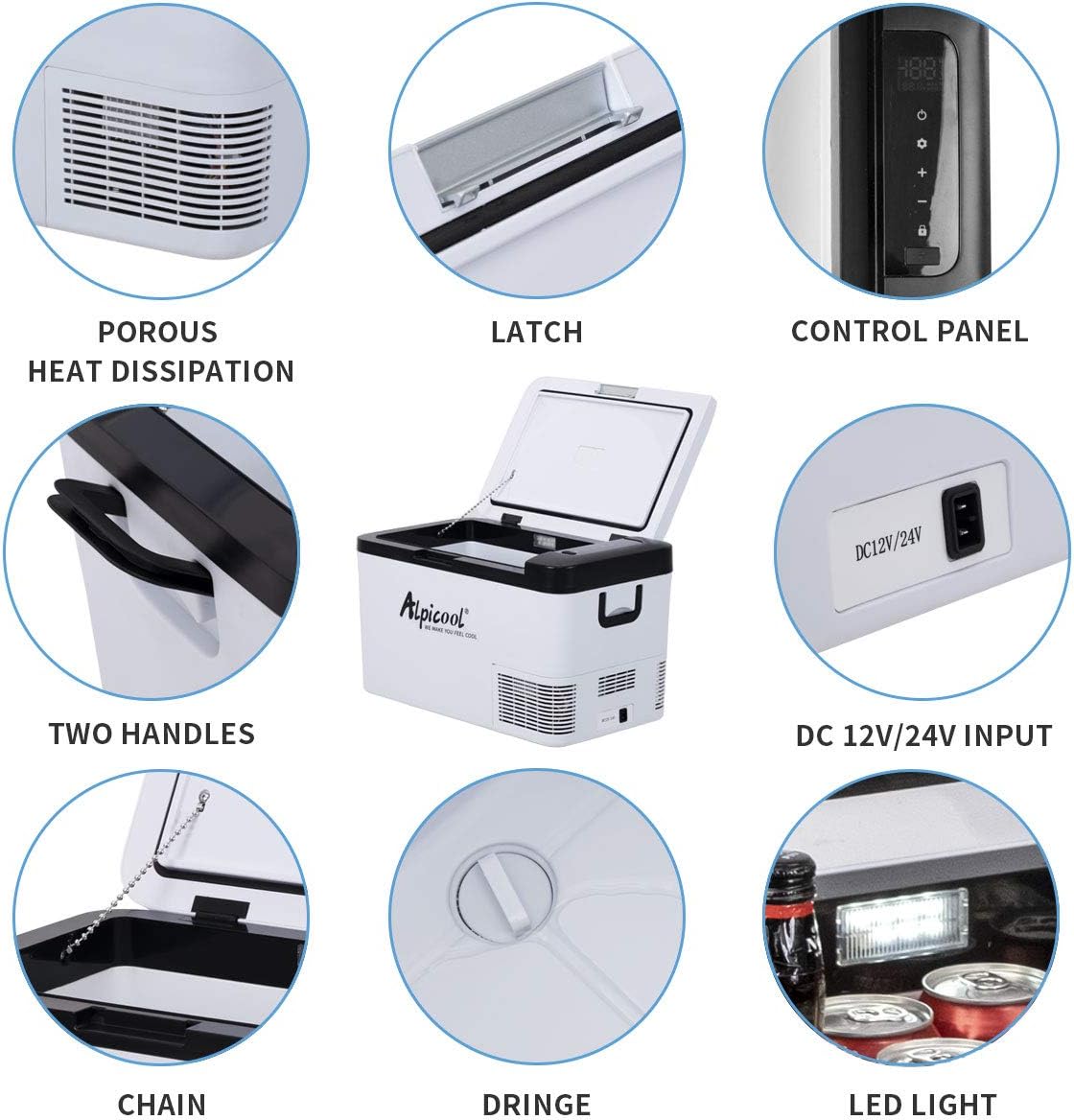Thumbnail 1 de Alpicool K25 25L car fridge freezer −20℃ to 20℃