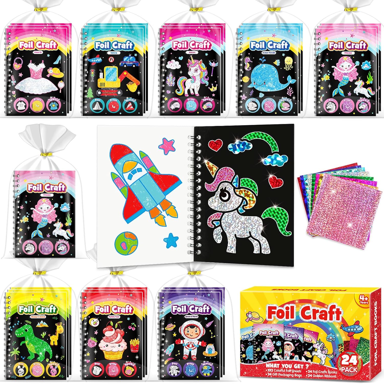 Detalle de LIKYMO Foil Art - Party Bag Fillers for Kids (R-24 PCS)