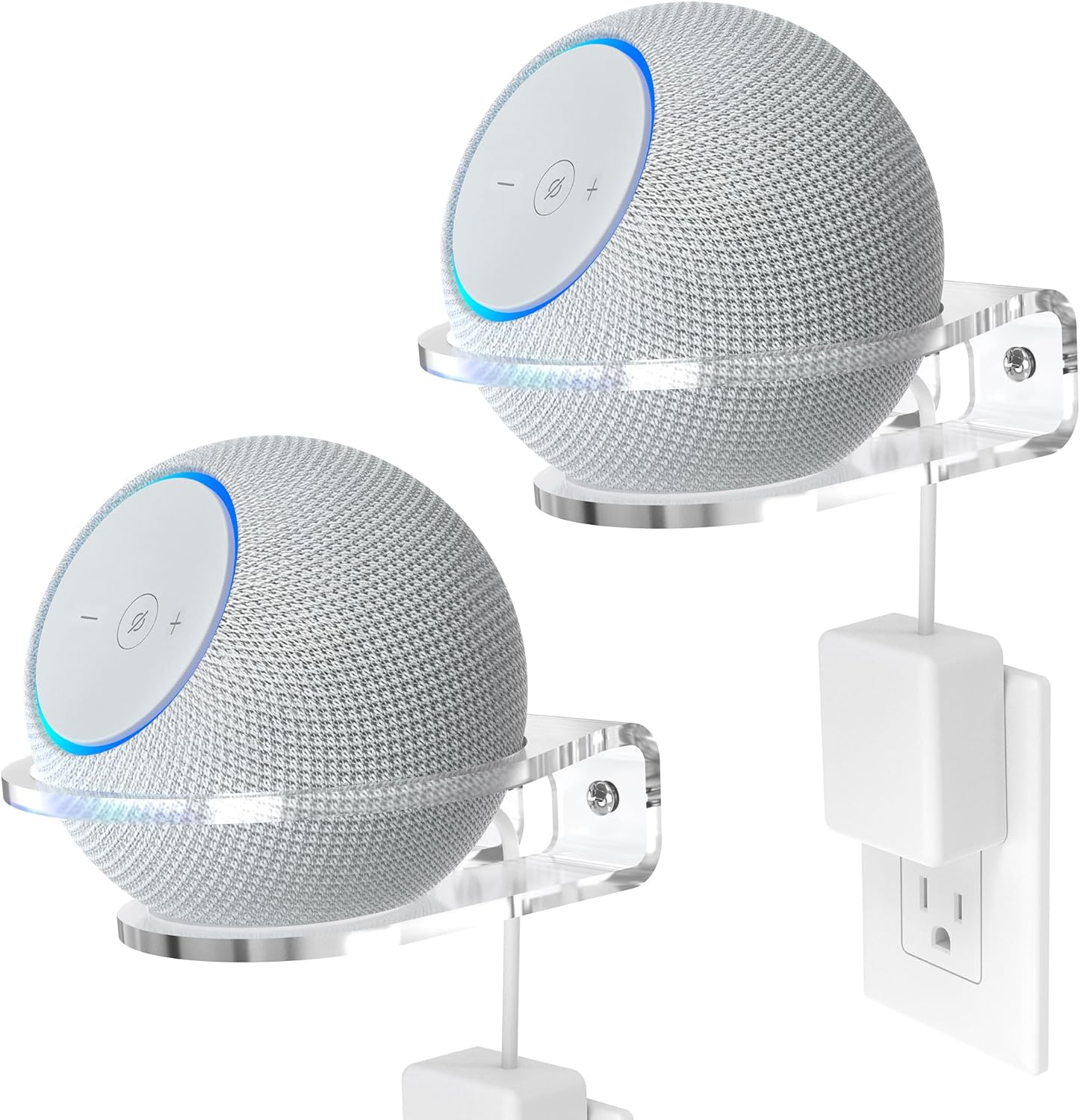 Detalle de HomeMount Wall Mount Holder for Dot 4th/5th Gen, Dot Max & HomePod Mini (Dot Max-2 pack)