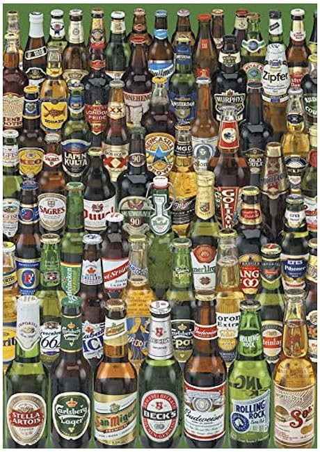 Thumbnail 1 de Puzzle Educa 1000 pièces pour adultes « Beers » (recommandé dès 14 ans) – 68 x 48 cm