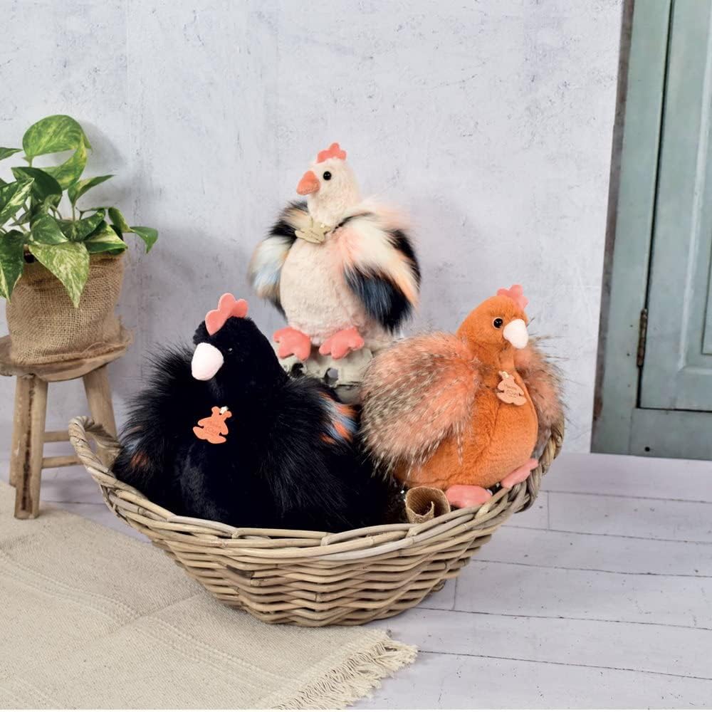 Detalle de Histoire d'Ours - Peluche Poule 20 cm (HO3161) — doudou doux pour bébé et idée cadeau