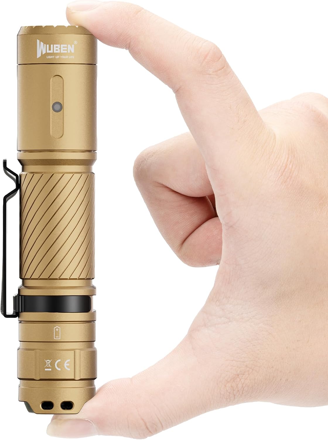 Detalle de WUBEN C3 LED-Taschenlampe (aufladbar) mit 1.200 Lumen, 6 Modi und IP68