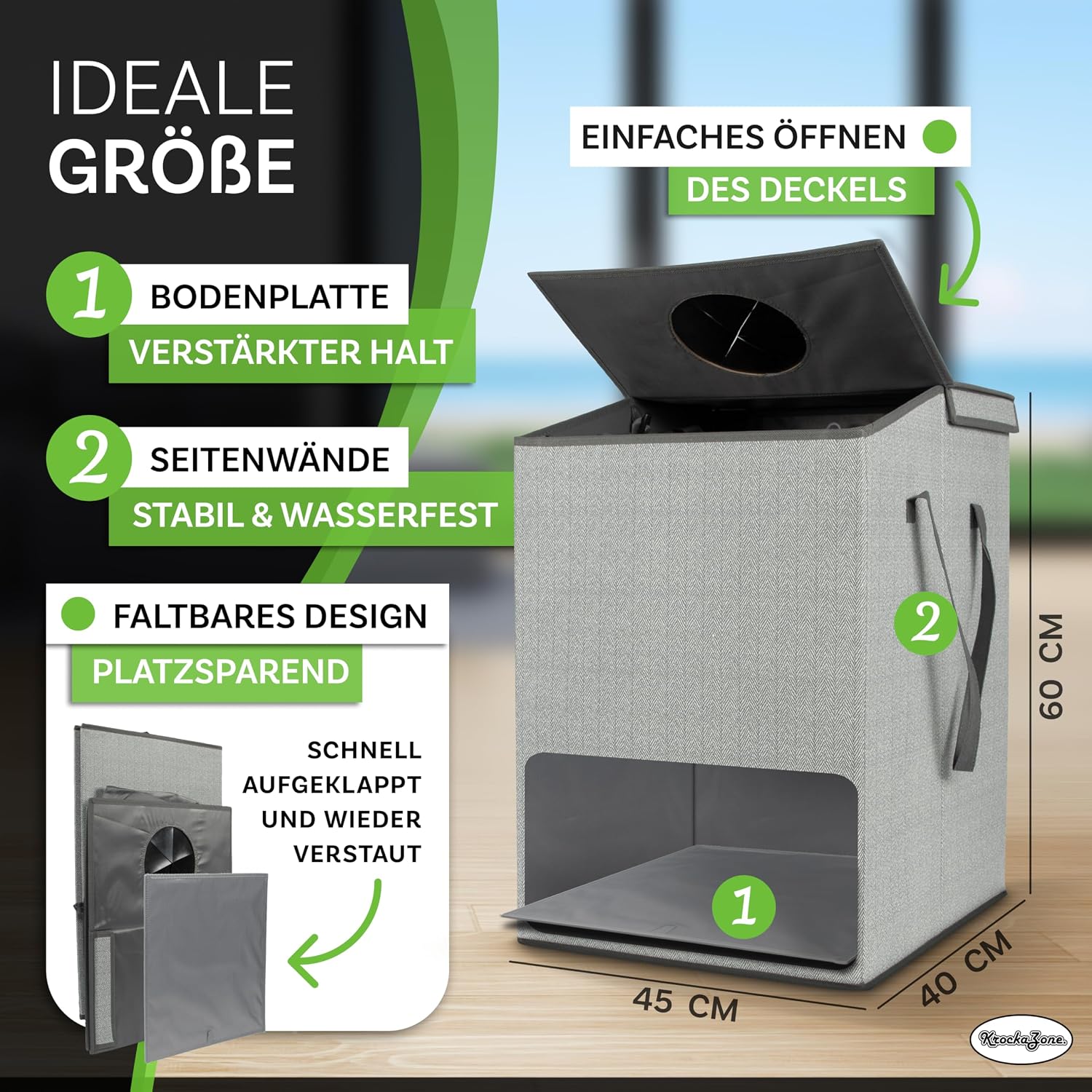 Detalle de KrockaZone Pfandflaschen Aufbewahrung 110L