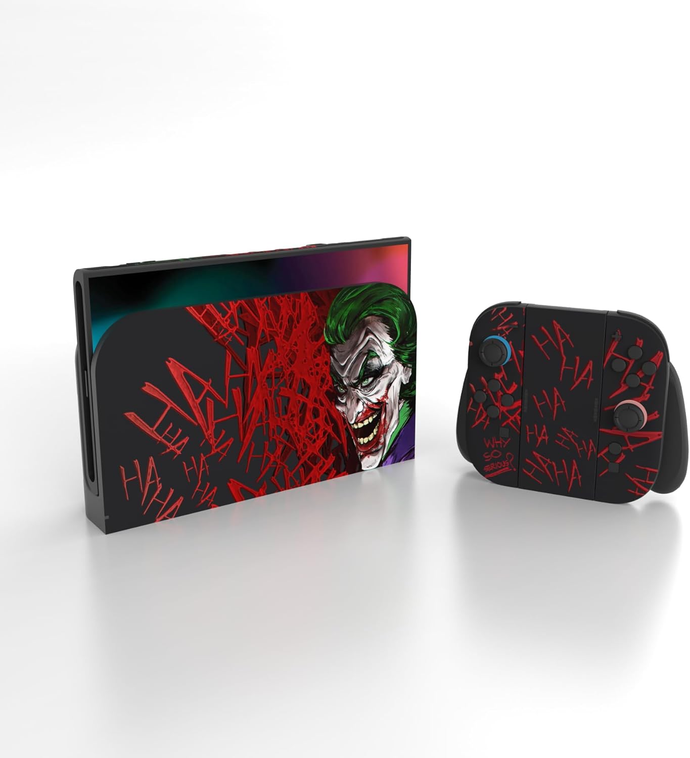 Thumbnail 2 de PlayVital Full Set Protective Skins for Nintendo Switch 2 Console & Joycon – Clown Hahaha vinyl decal wrap