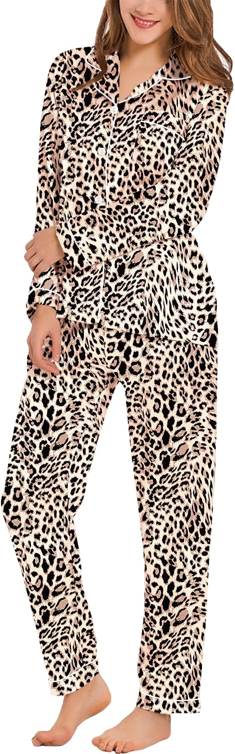 Thumbnail 5 de SWOMOG Silk Satin Pajamas Set 2-Piece XS-3XL