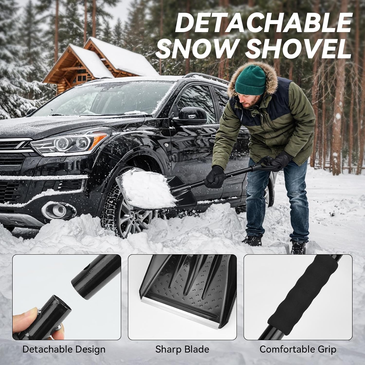 Detalle 2 de VCANENERGY Car Emergency Kit with Snow Shovel