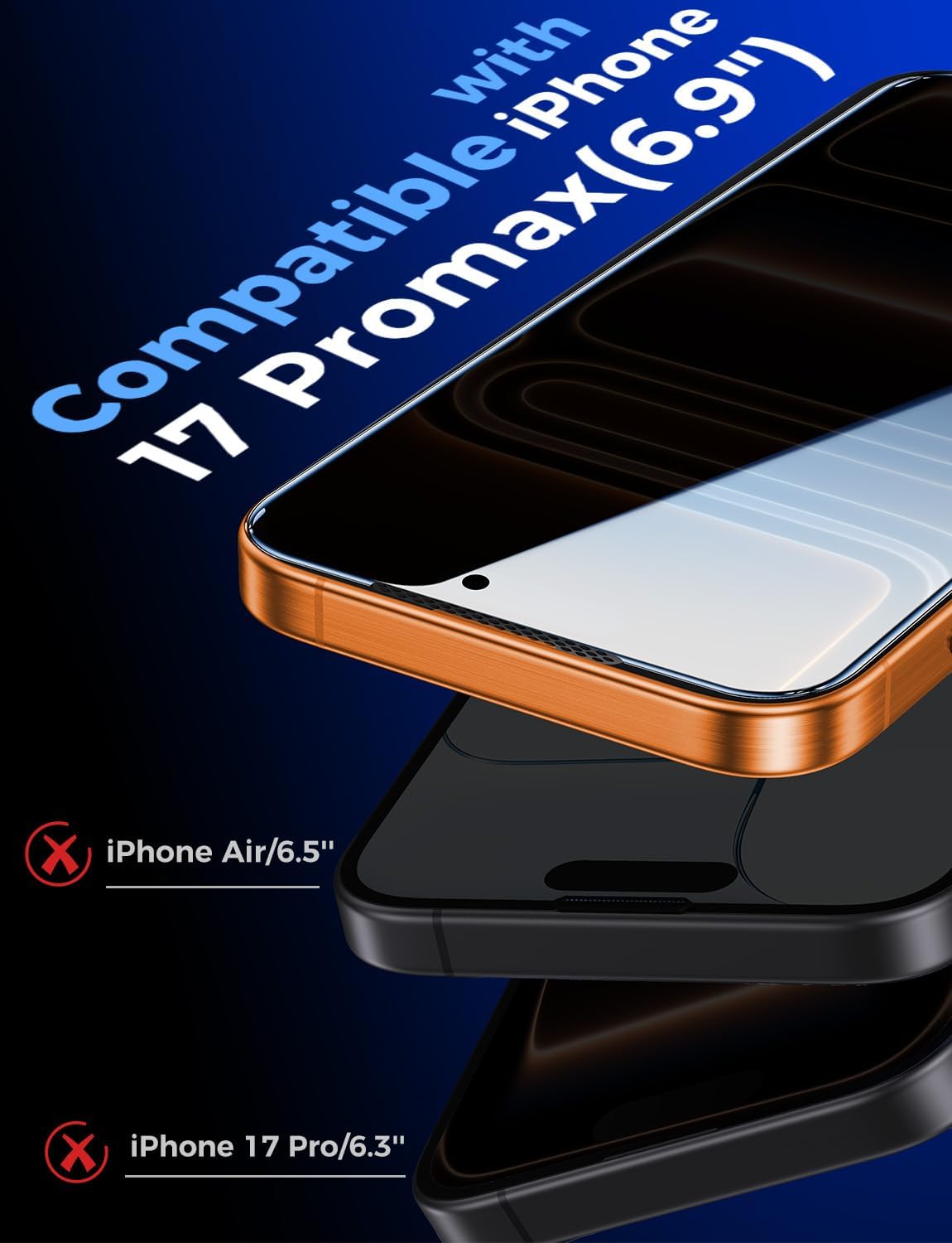 Thumbnail 2 de MAGIC JOHN 2 Screen Protector for iPhone 17 Pro Max