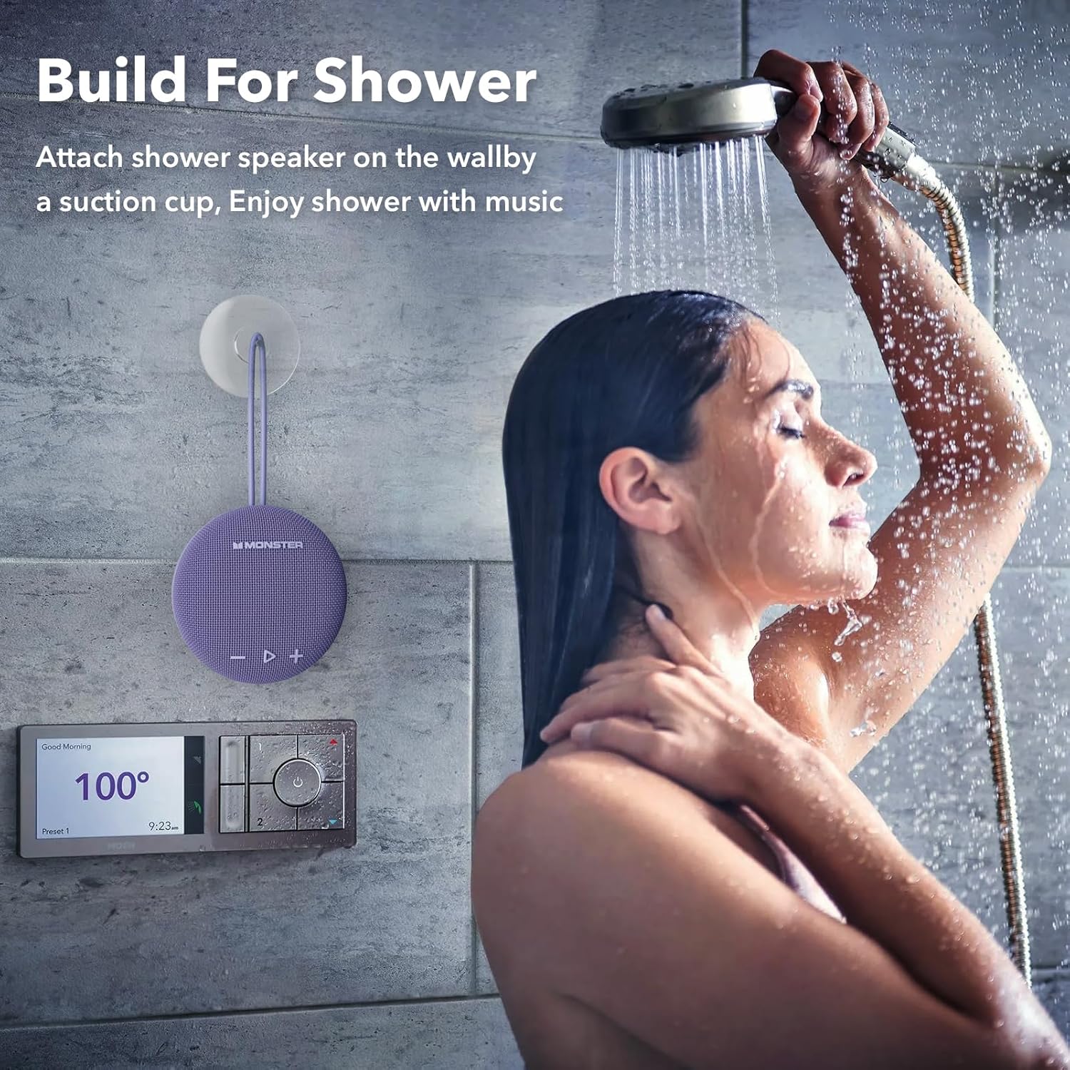 Thumbnail 6 de Monster Bluetooth Speaker (IPX8 Shower Speaker) with Bluetooth 5.4 and long playtime