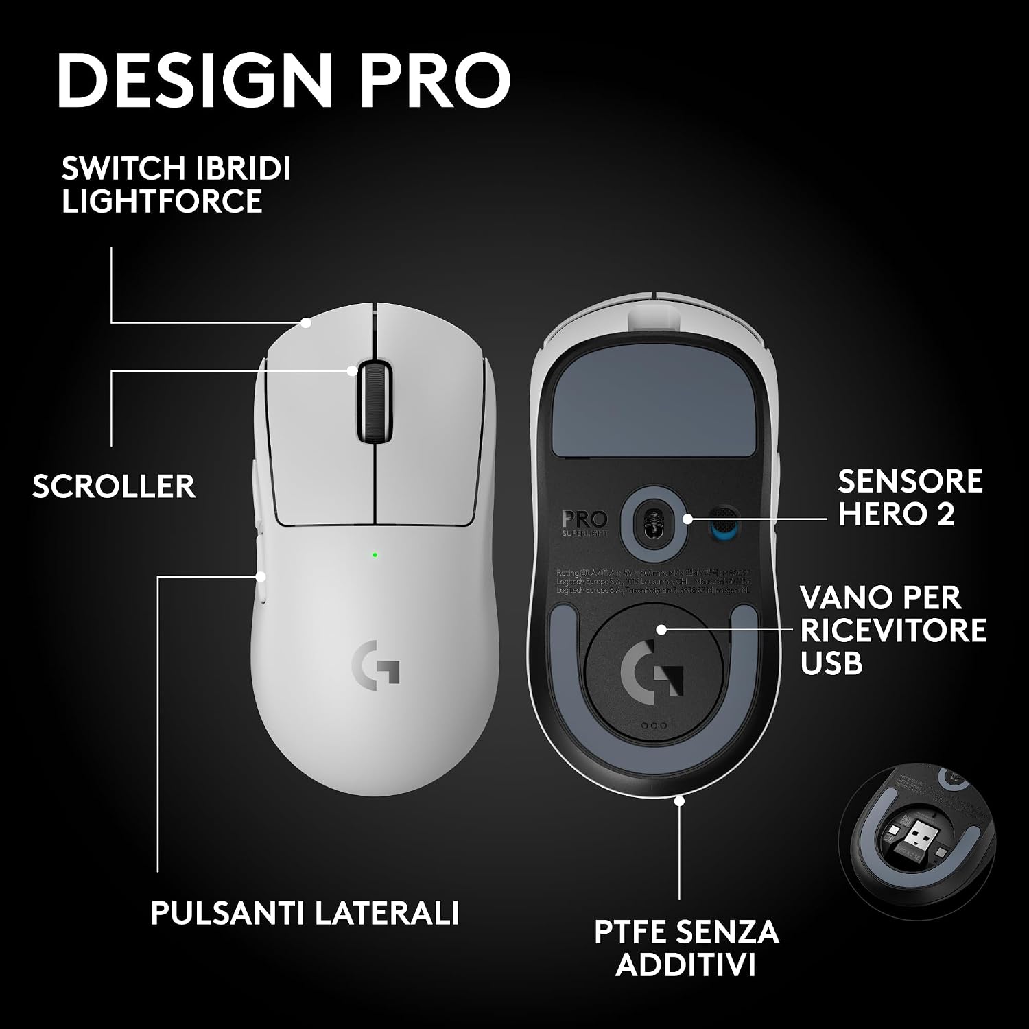 Thumbnail 5 de Logitech G PRO X SUPERLIGHT SE mouse