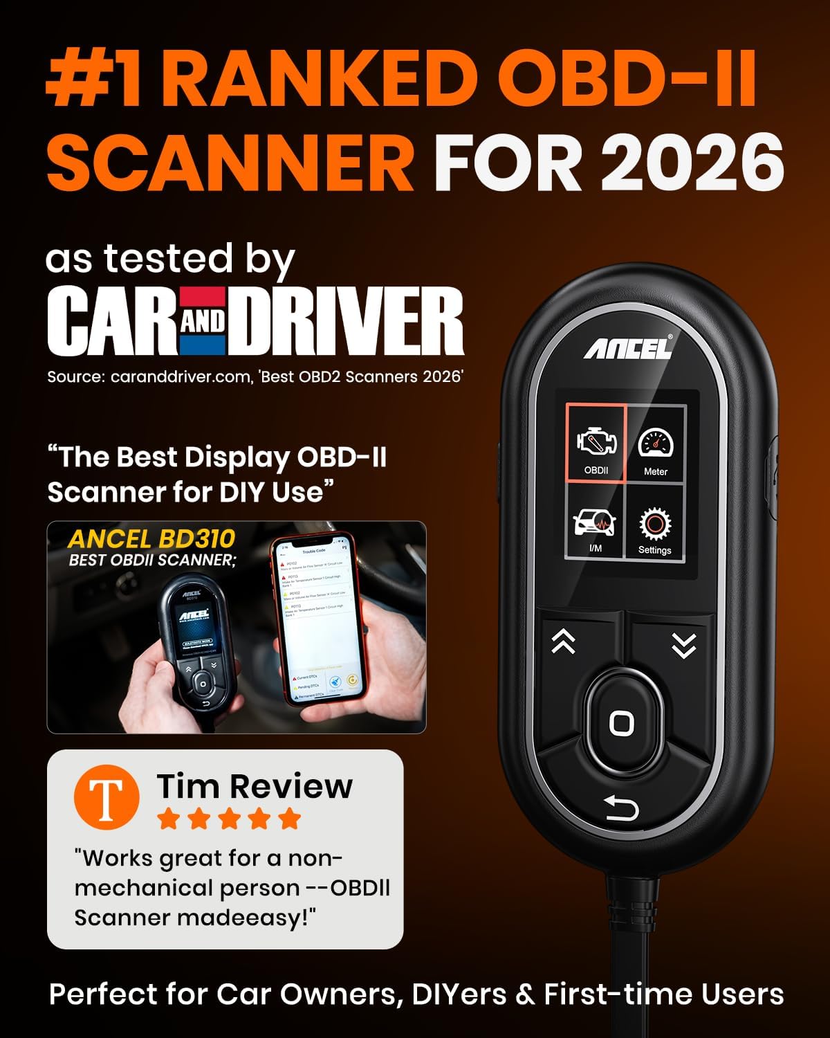 Thumbnail 5 de ANCEL BD310 OBD2 Scanner with Bluetooth 1996+