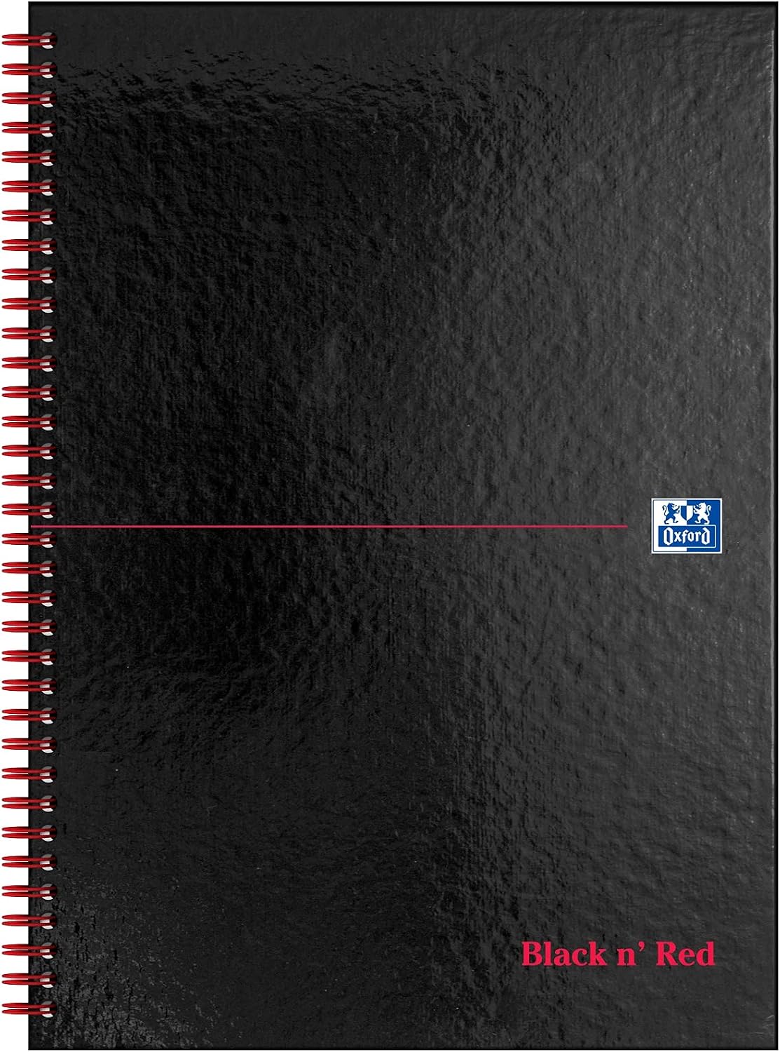 Detalle 2 de Oxford Black n' Red A4 Wirebound Notebook 140pp