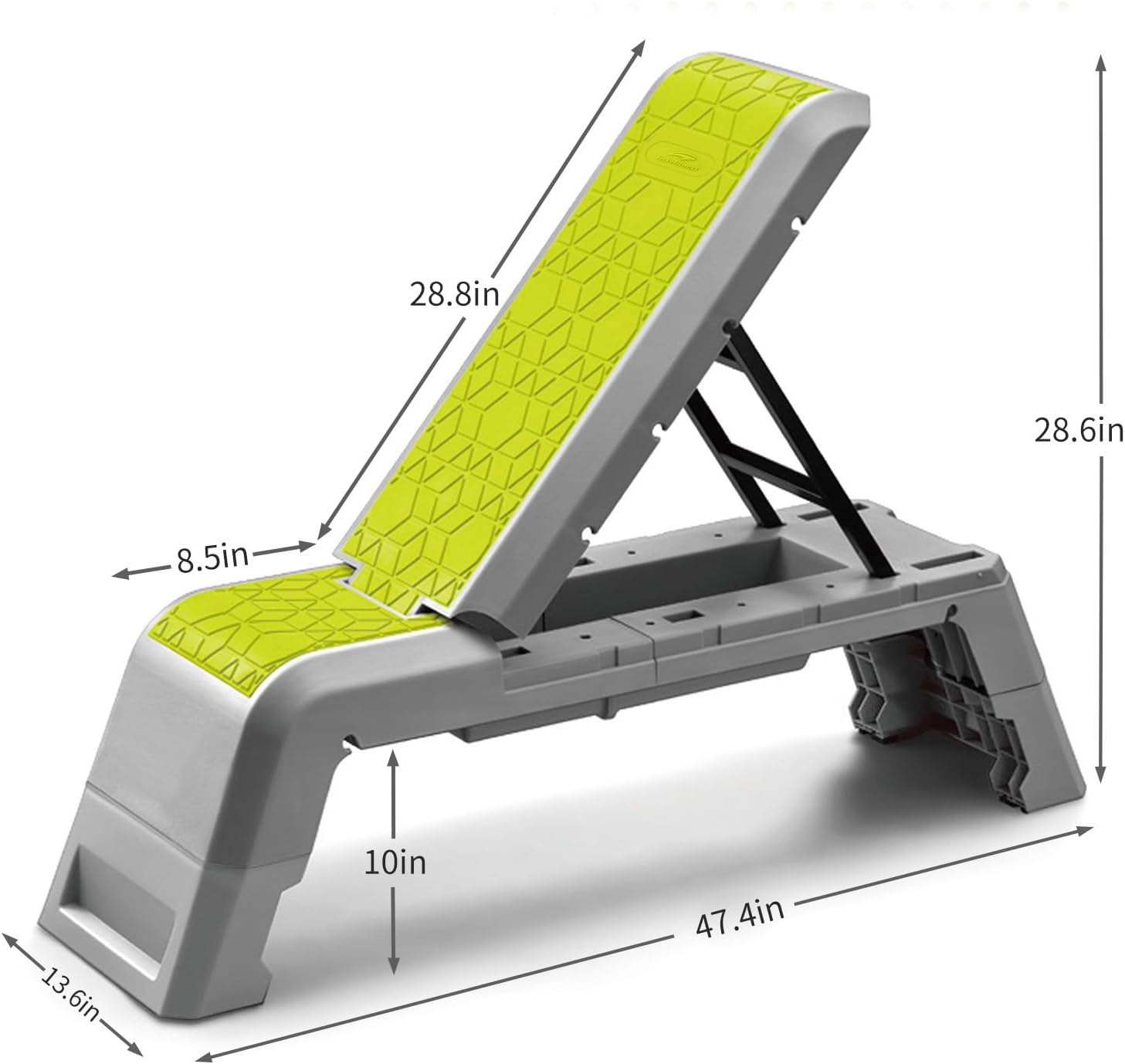 Detalle 2 de leikefitness FASHLOVE aerobeck met verstelbare hoogtes en trainingshoeken