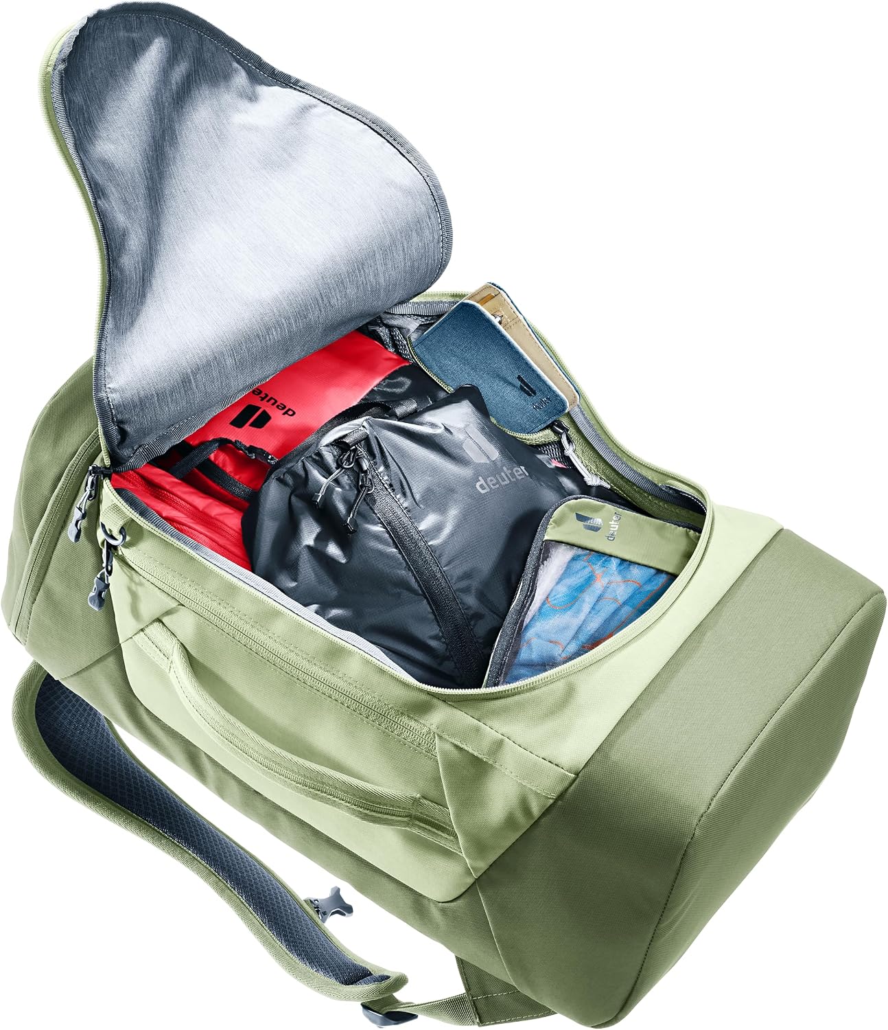 Detalle 2 de Deuter Duffel Pro Pack 30 : sac à dos voyage avec compartiment ordinateur et accès pratique