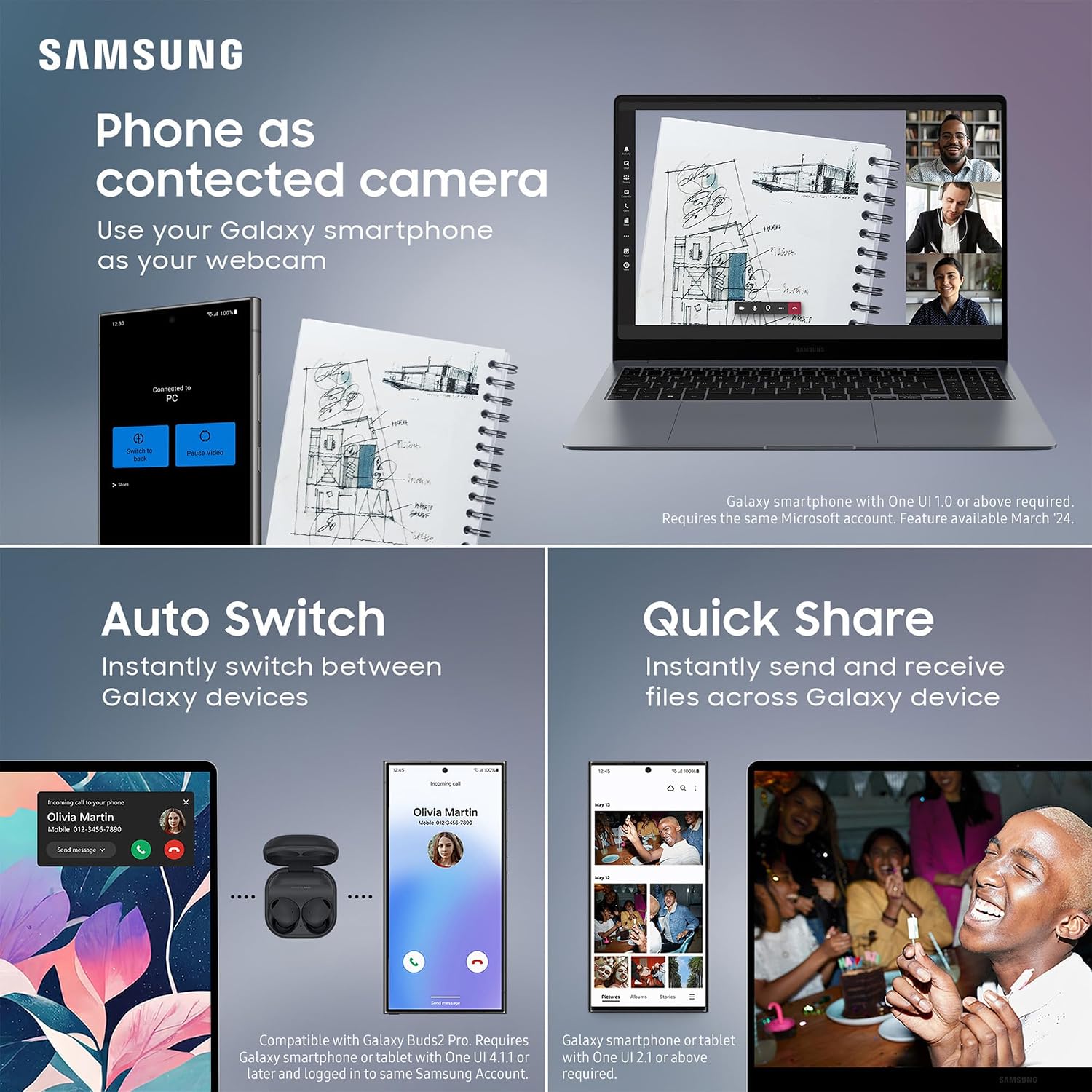 Thumbnail 6 de Samsung Galaxy Book4 Laptop (15.6-inch) – 16GB RAM, 1TB SSD, Windows 11