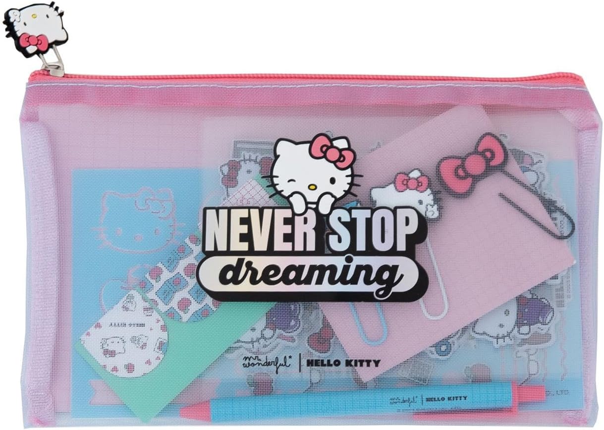 Detalle de Mr. Wonderful – Set d'écriture Hello Kitty: carnet + accessoirs pour la prise de notes joyeuse