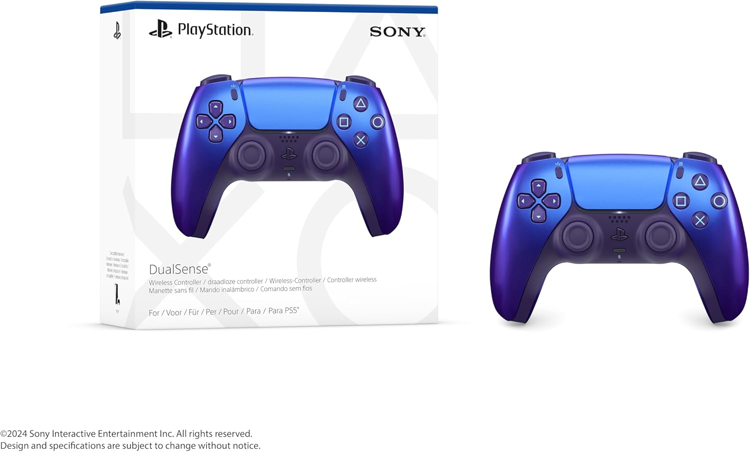 Detalle de Playstation Controller wireless DualSense – Chroma Indigo: stile iridescente e controllo affidabile per PS5
