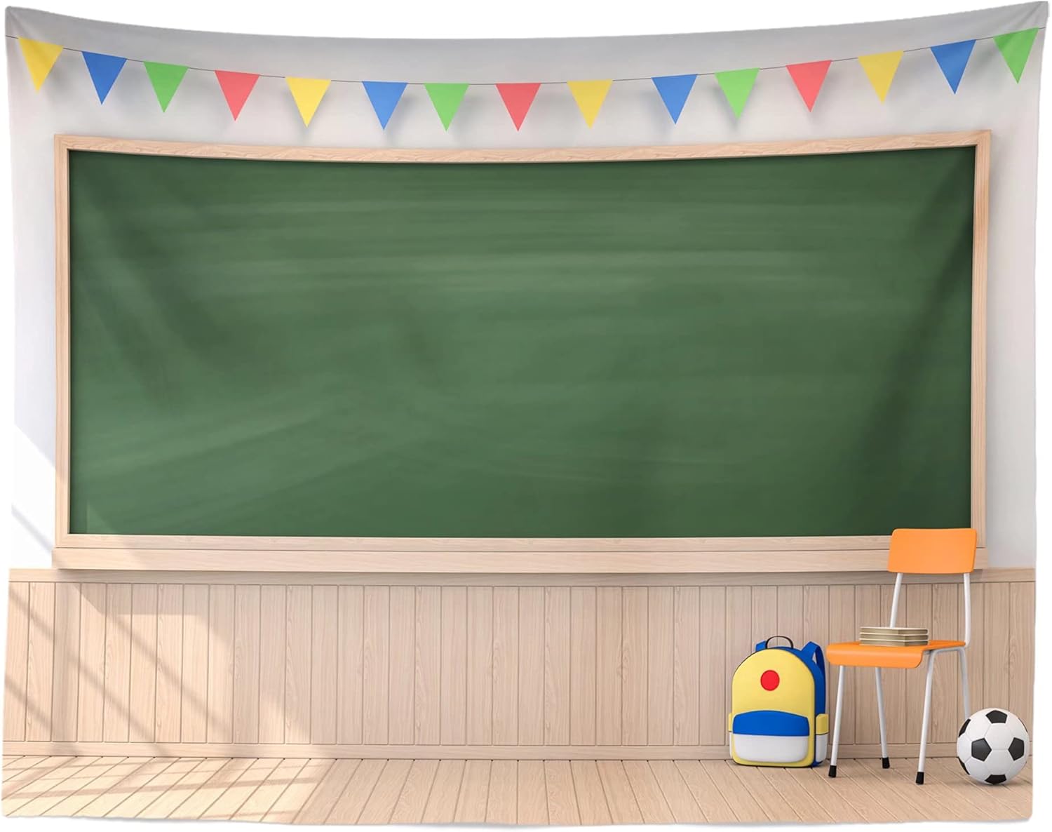 Thumbnail 4 de CORFOTO Fabric 7x5ft School Backdrop for Classroom and Online Learning
