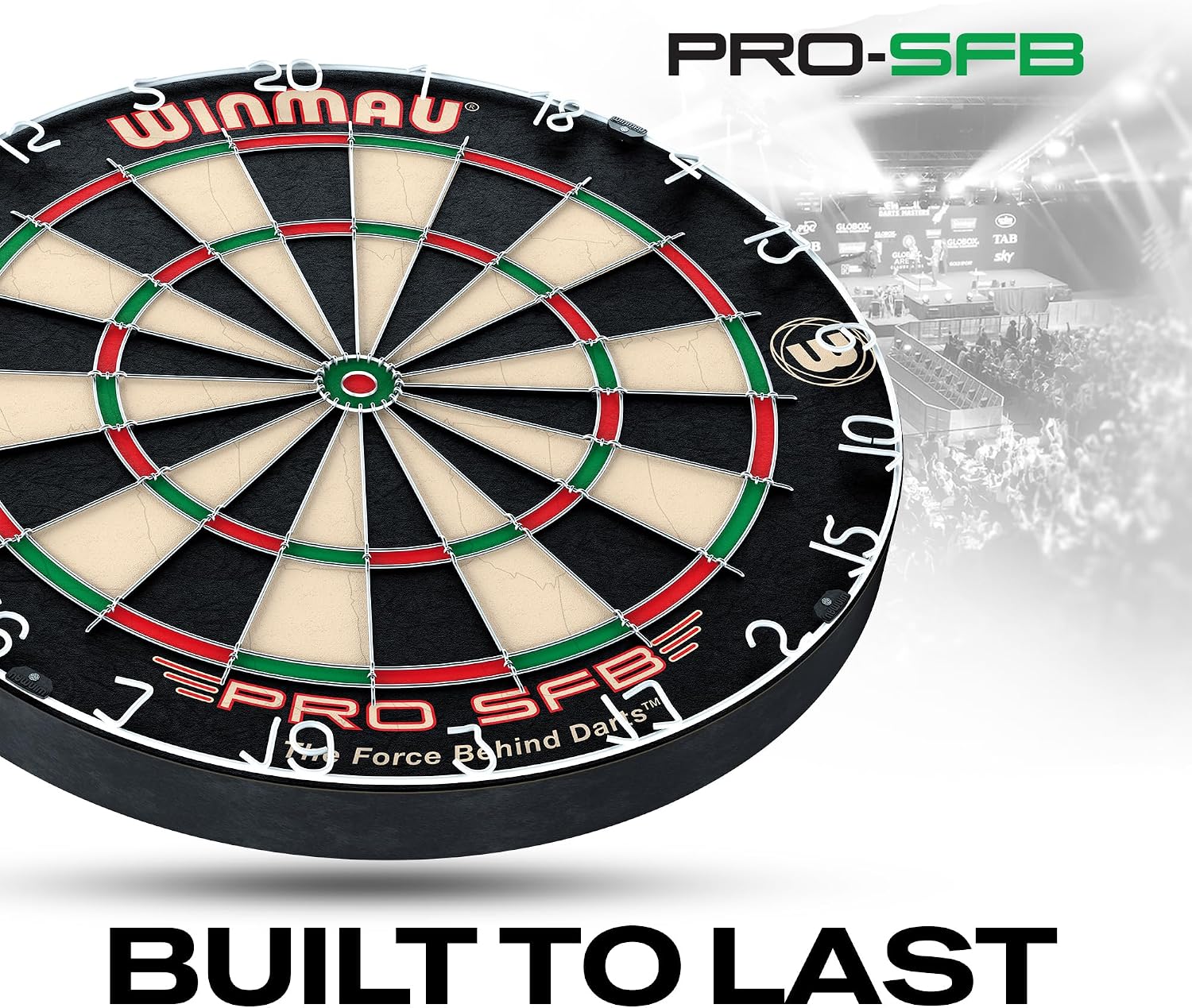 Thumbnail 3 de WINMAU Pro SFB – sizalowa tarcza do darta 45 × 45 cm, grubość 38 mm