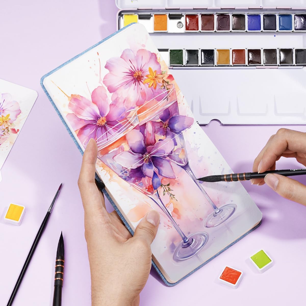 Thumbnail 5 de Lightwish Watercolour Journal 300gsm
