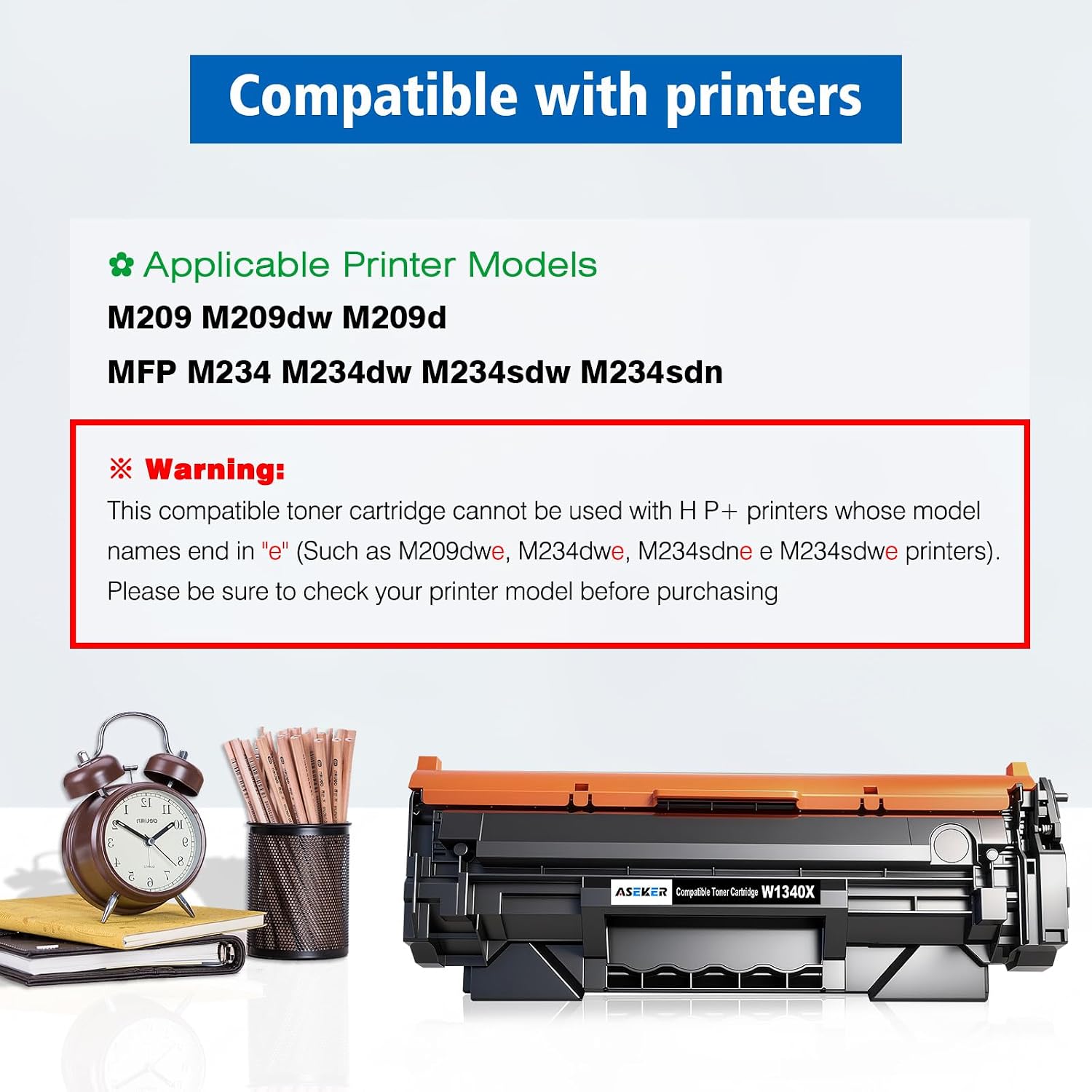 Detalle 2 de ASEKER 1340X-CP-2BK 134X W1340X Black Toner, 2-Pack with Chips