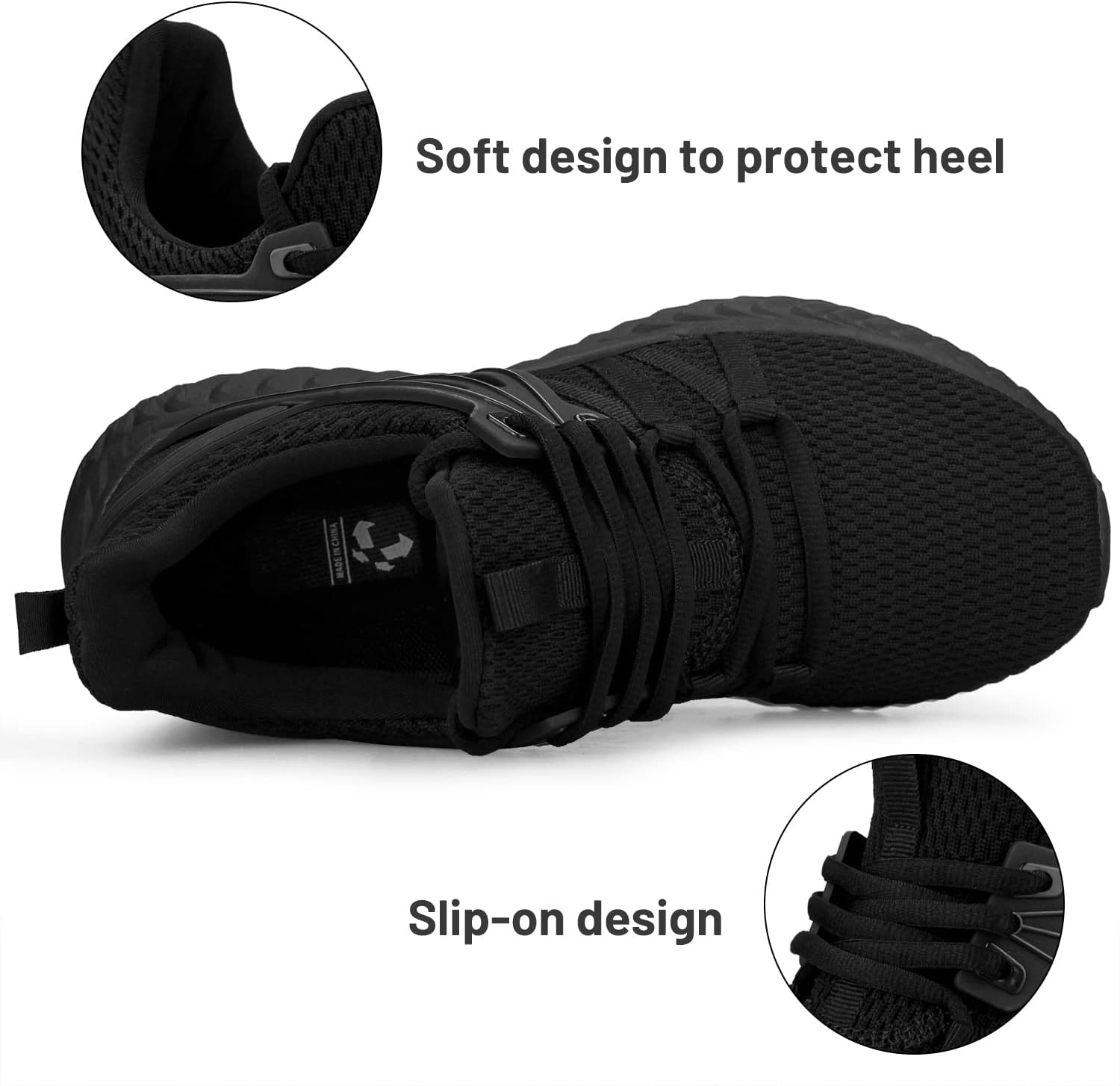 Detalle de Abboos Womens Slip On Sneakers lightweight walking shoes