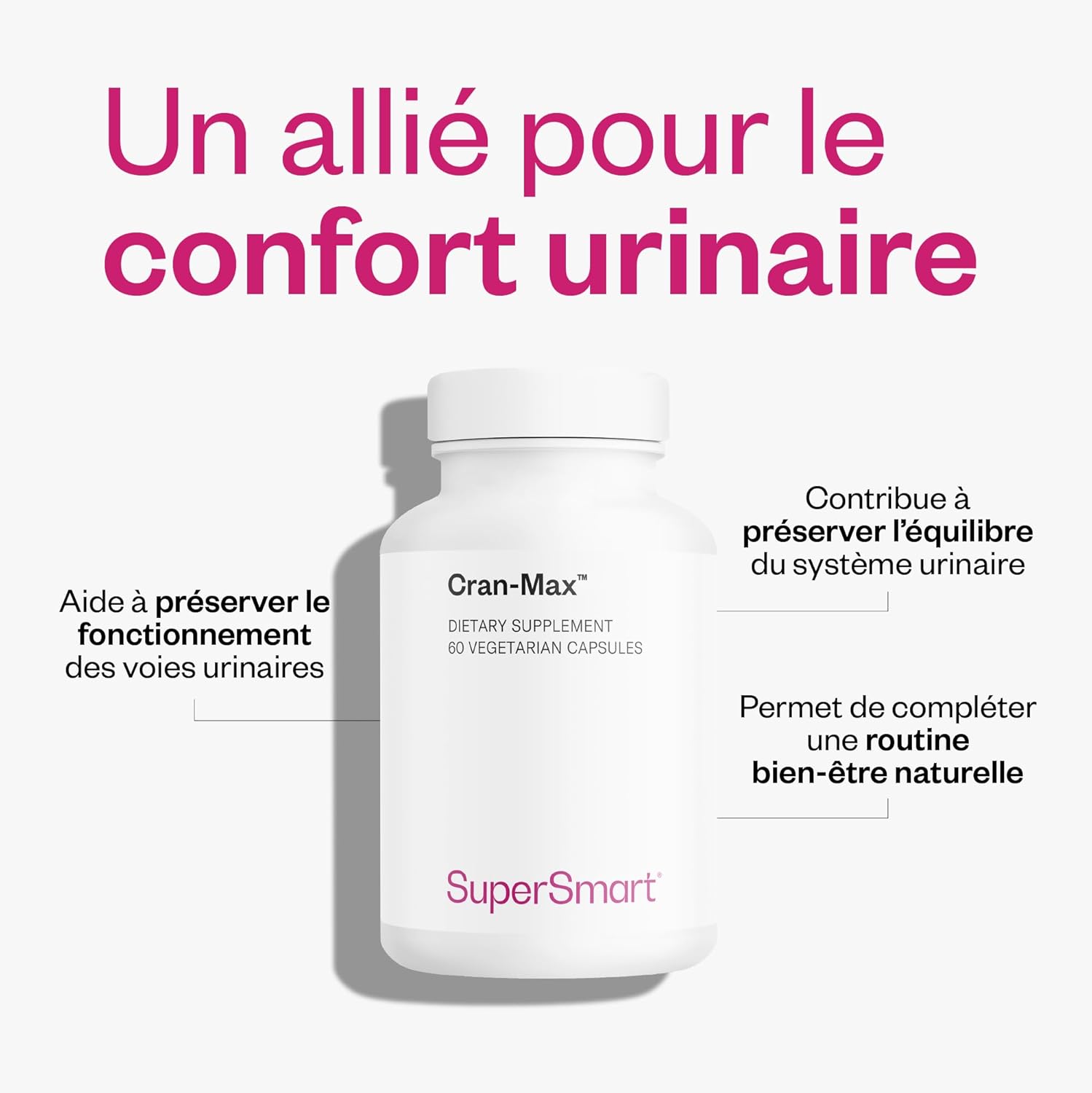 Thumbnail 2 de Cran-Max de Supersmart — Concentré de canneberge standardisé 7,2% PAC Type A pour les infections urinaires