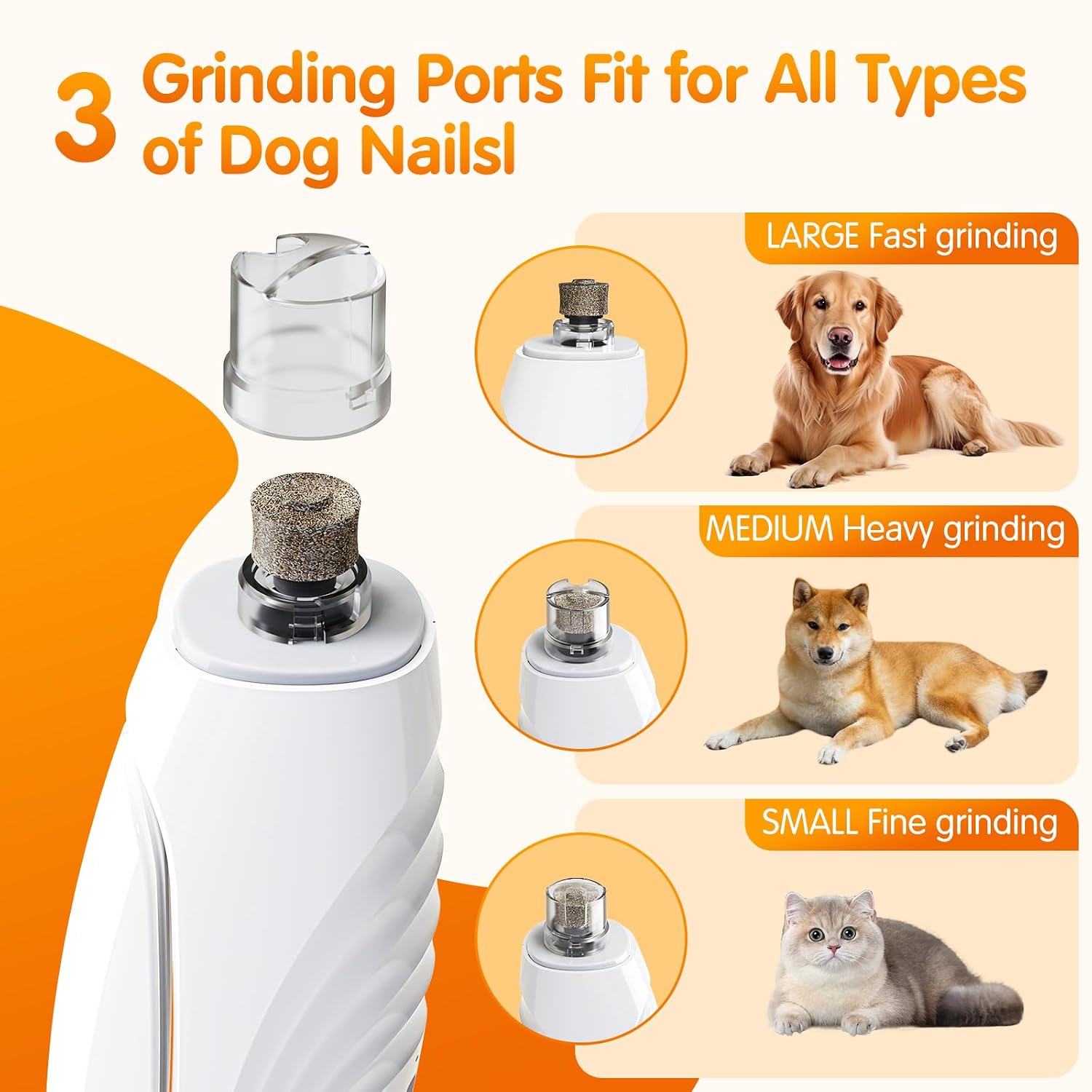 Thumbnail 2 de IJIAMY 2-in-1 Dog Nail Clippers & Grinder 4h