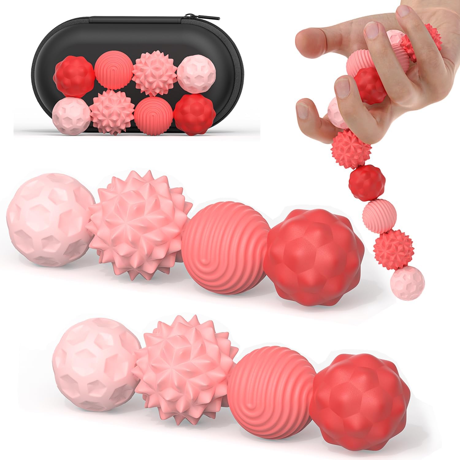 Silicone Magnetic Fidget Balls 8Pcs for Adults 🧪