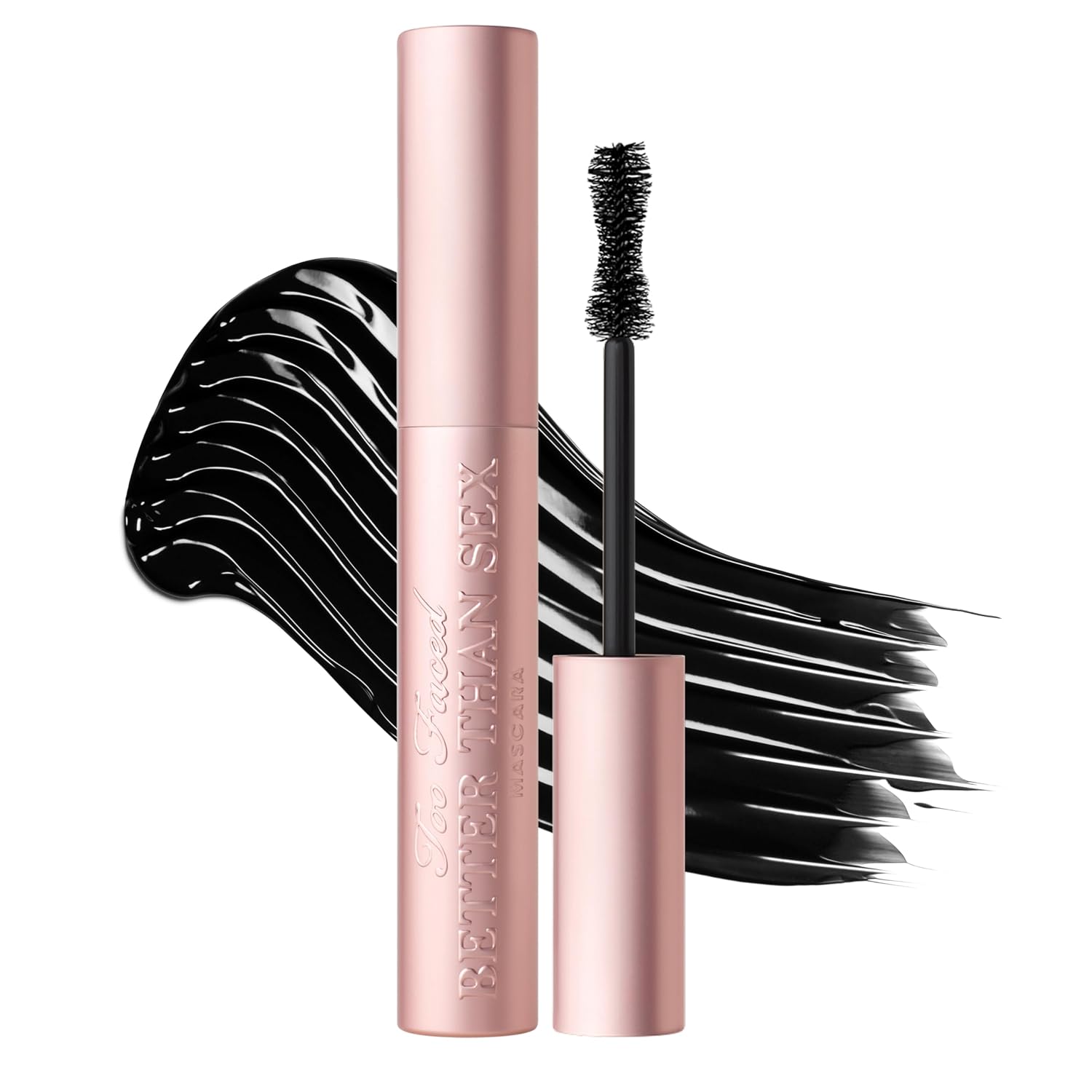 Detalle de Too Faced Better Than Sex Volumizing and Lengthening Mascara — Vegan, Cruelty-Free, Hourglass Brush