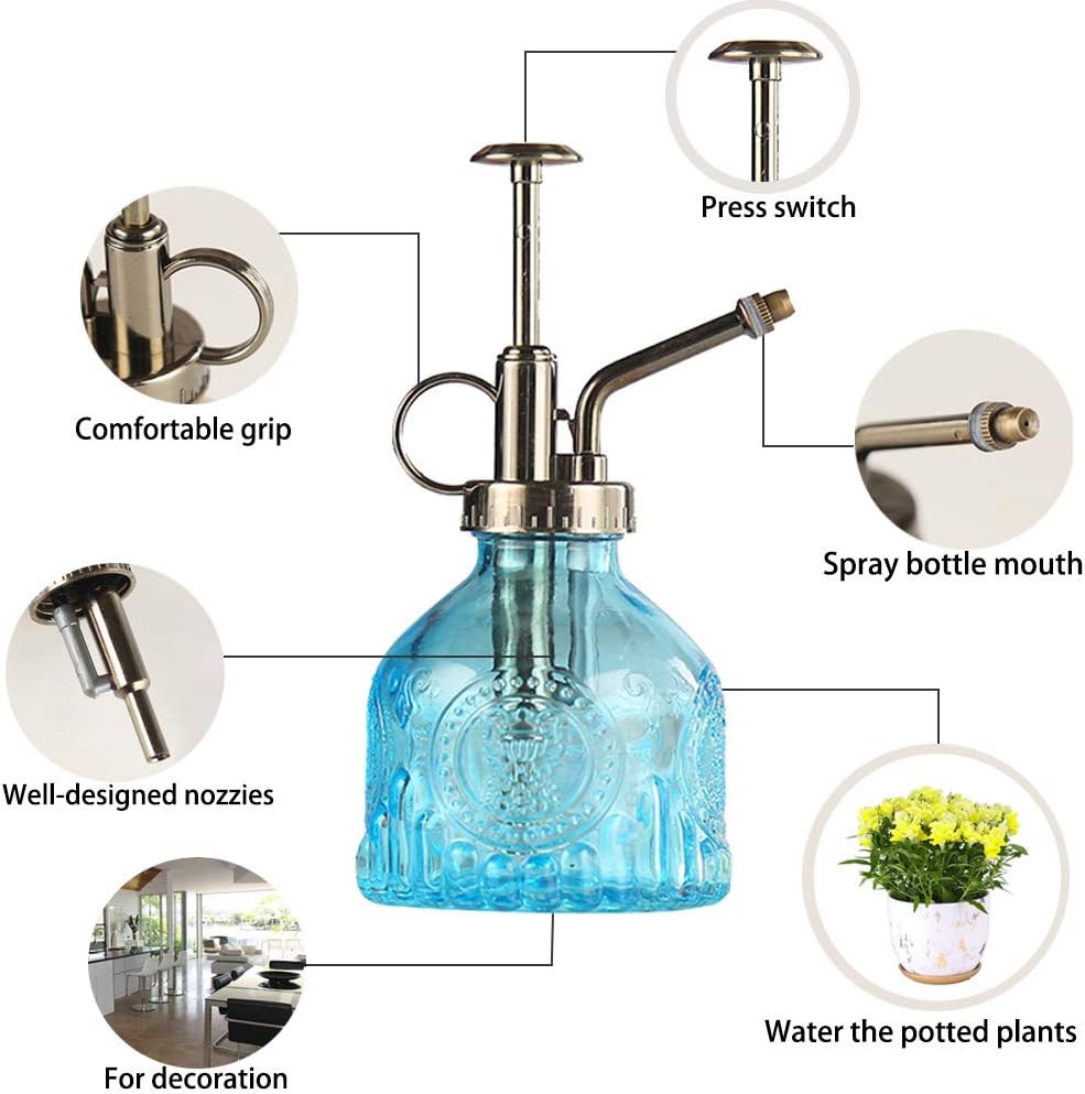 Detalle 2 de ZIUHEOA mist glass watering bottle 200ml