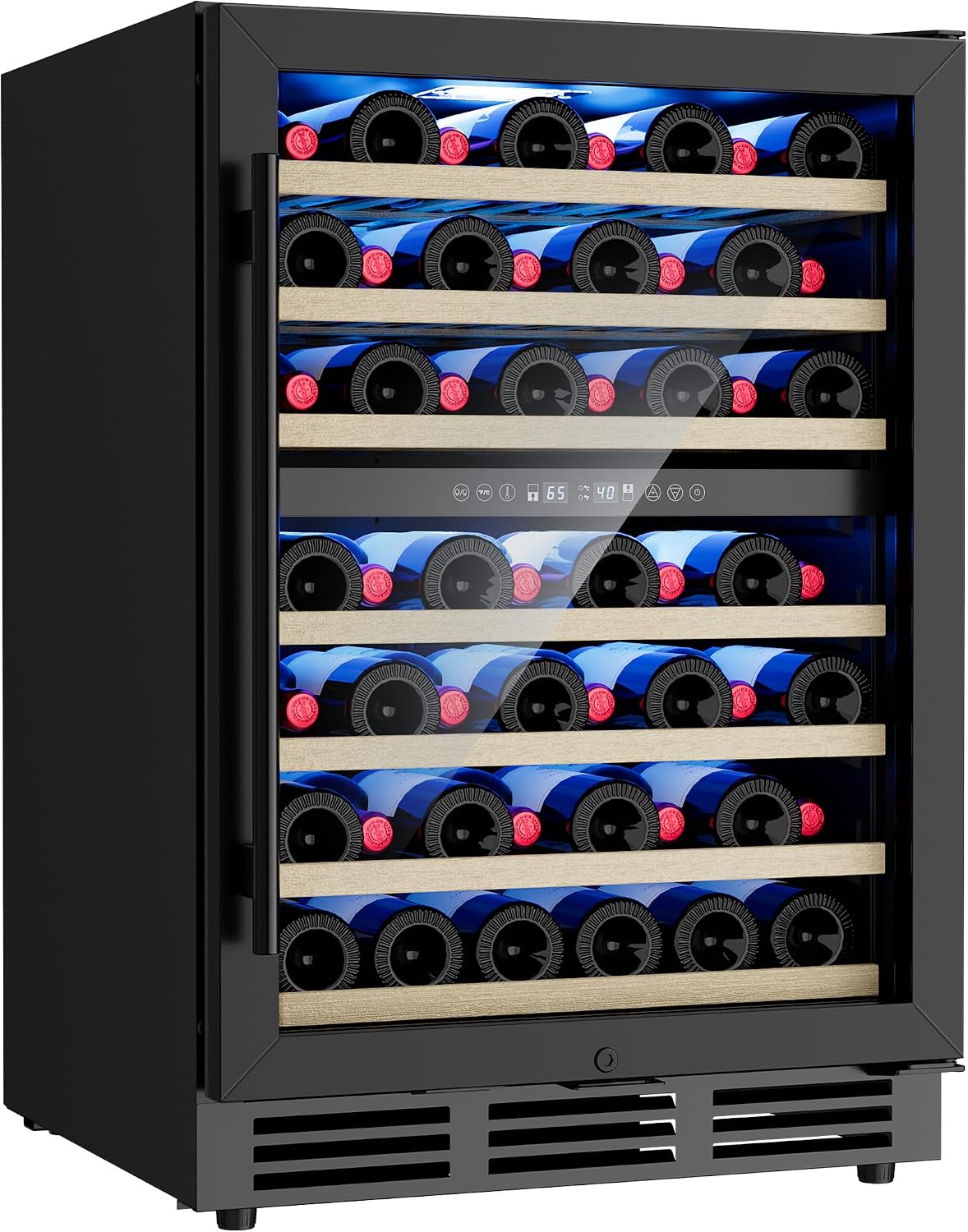 Detalle de ICEVIVAL WC-04S 24-Inch Dual-Zone Wine Fridge, 55-Bottle Capacity