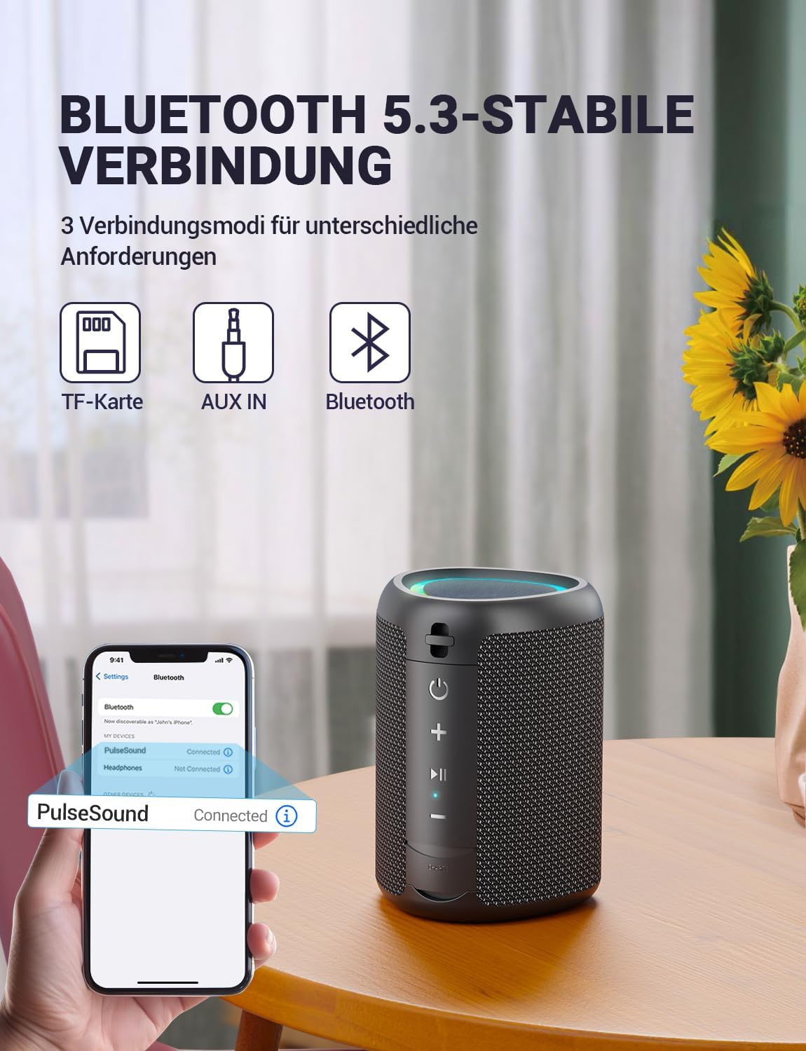 Detalle 2 de UOHHBOE Bluetooth Lautsprecher 15W