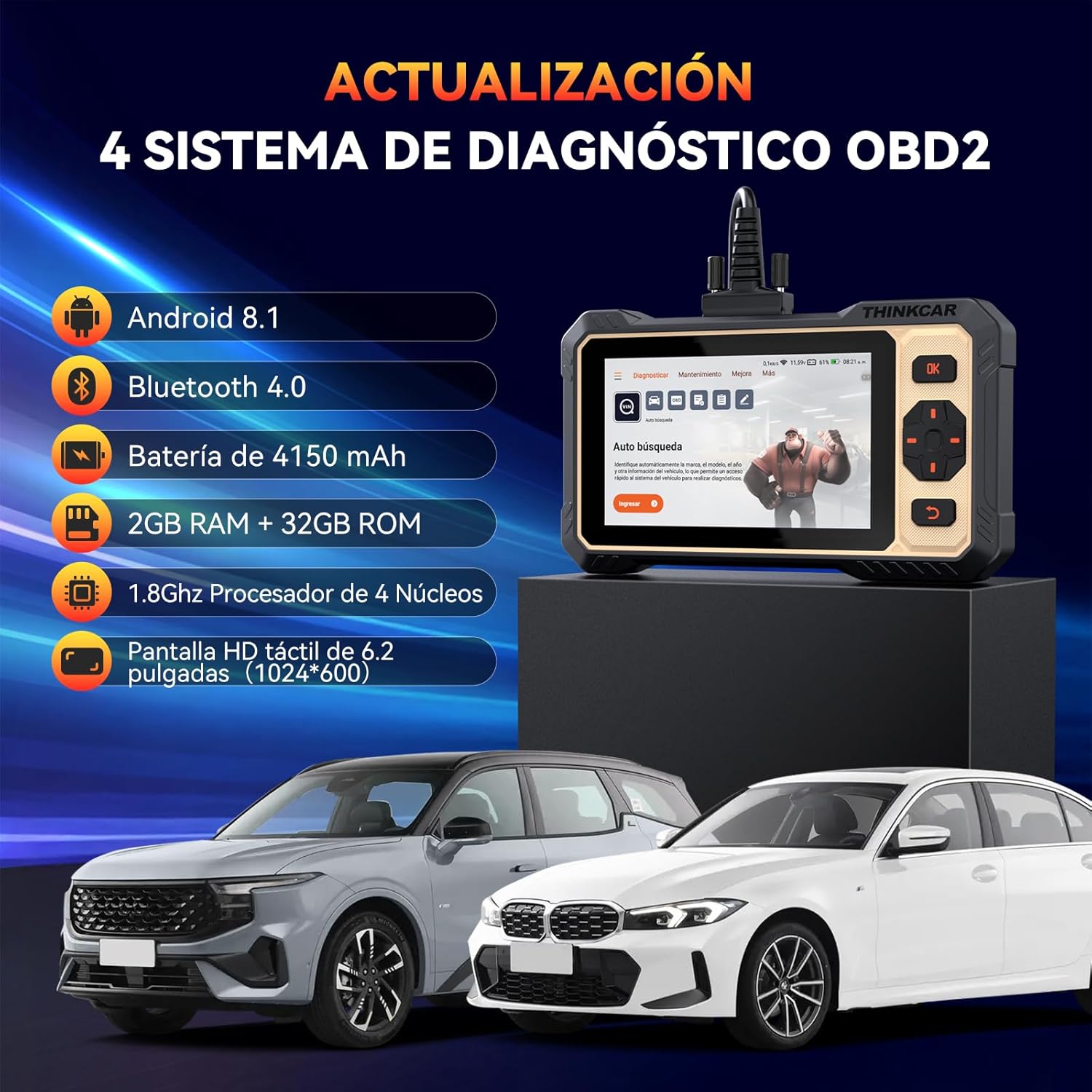 Thumbnail 3 de ThinkCar ThinkScan 662 OBD2 Multimarca