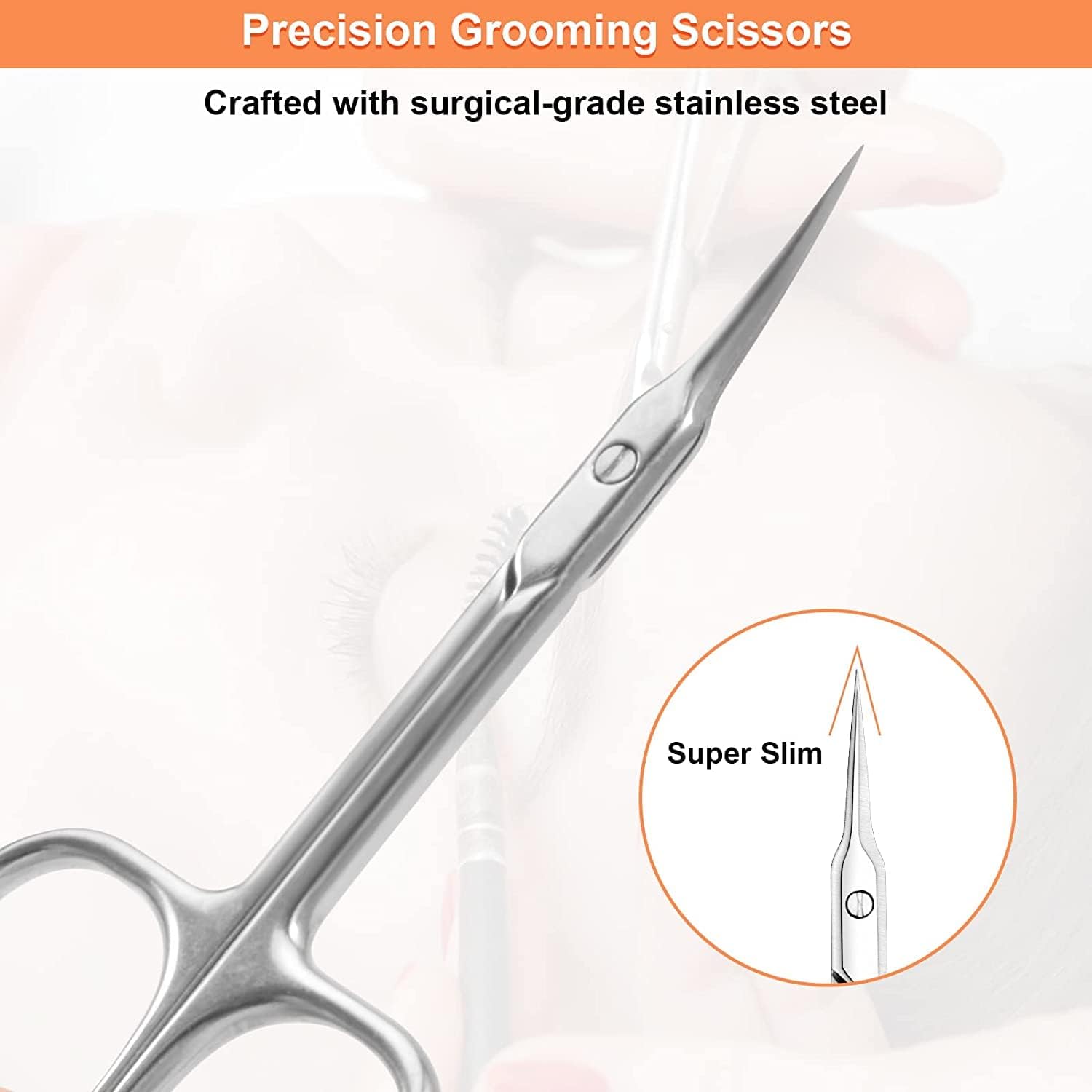 Thumbnail 4 de CGBE Cuticle Scissors with Curved Tip – Extra Fine Stainless Steel Precision for Cuticles, Brows, Lashes and More