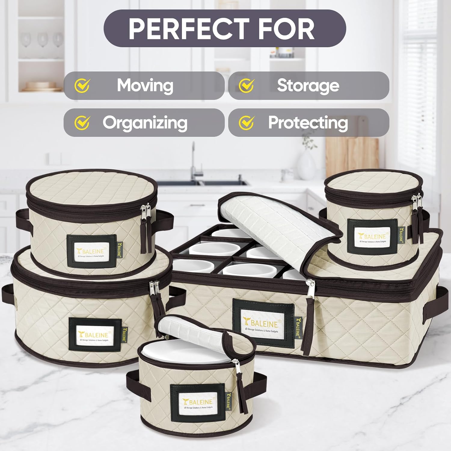 Thumbnail 6 de BALEINE Quilted Wine Glass Storage